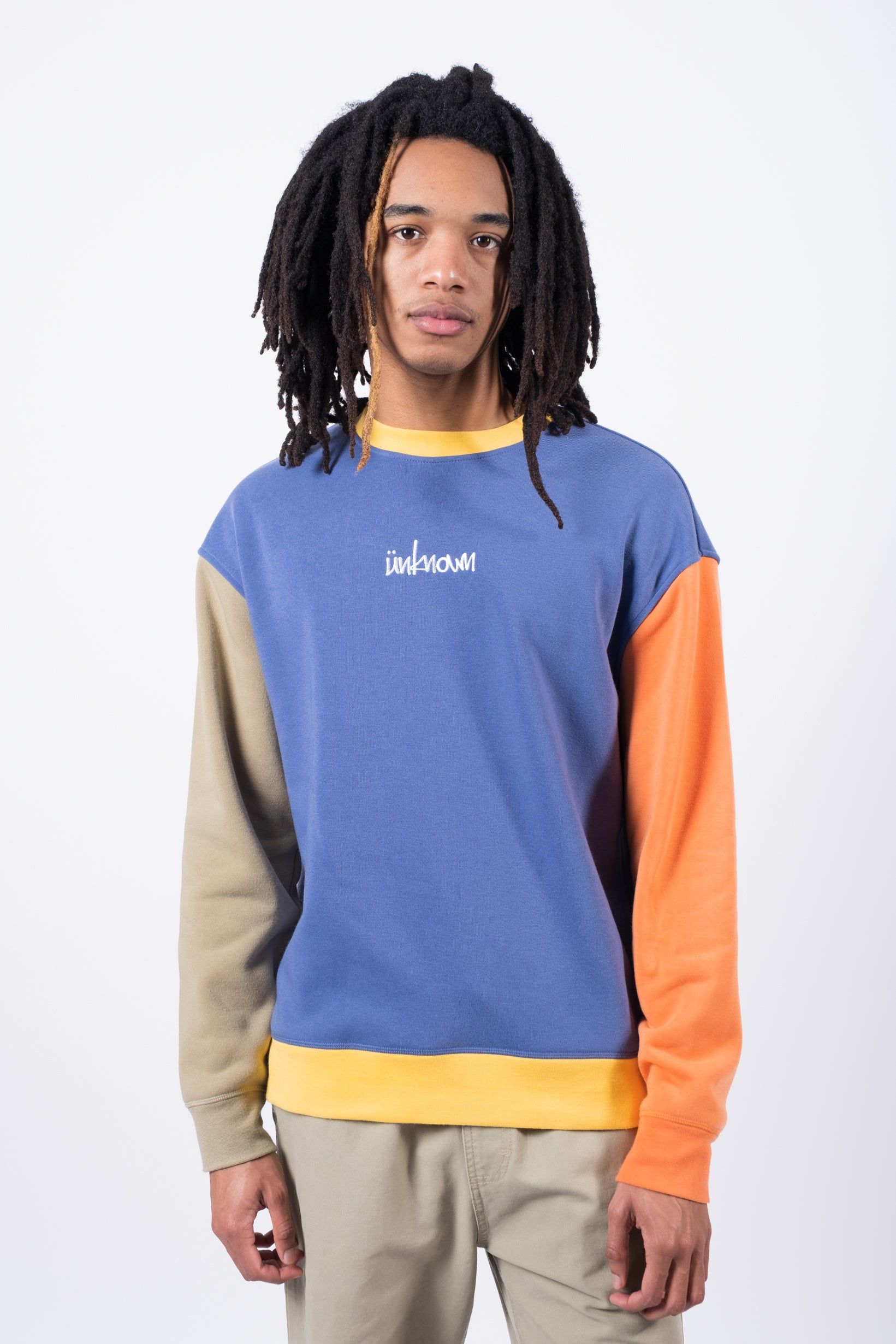 Coastal Blue Unknown Embroidered Crewneck Sweatshirt sold by Brooklyn Cloth product image thumbnail 3