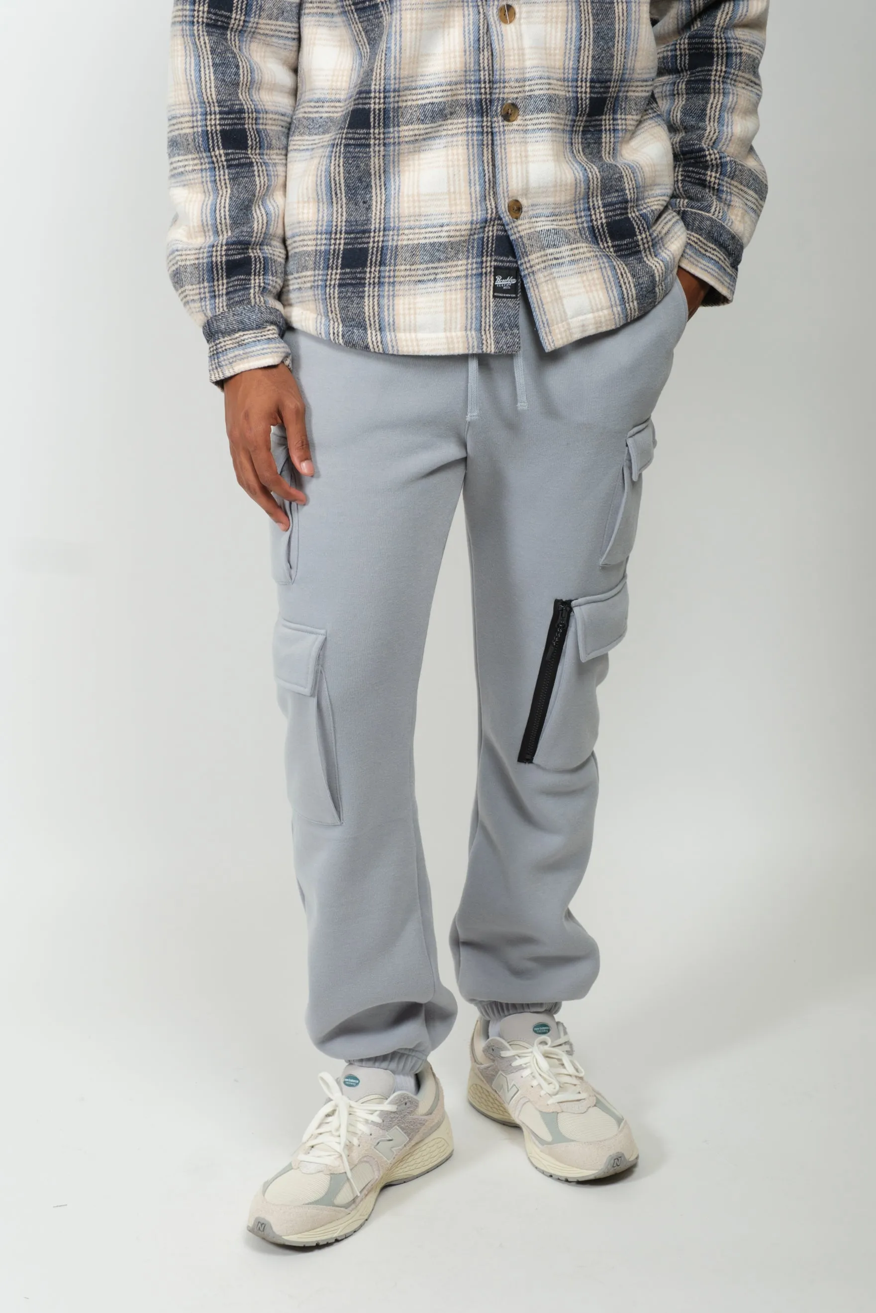 Fleece Utility Cargo Sweatpant sold by Brooklyn Cloth