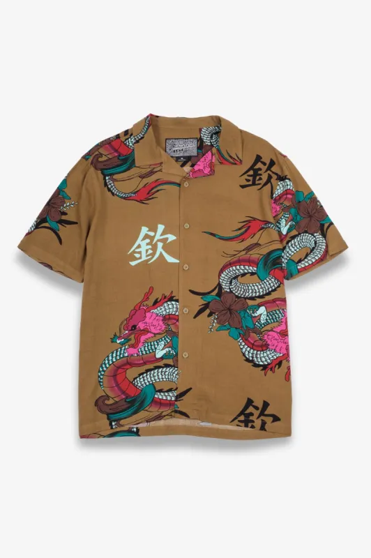Fierce Dragon Rayon Shirt sold by Brooklyn Cloth