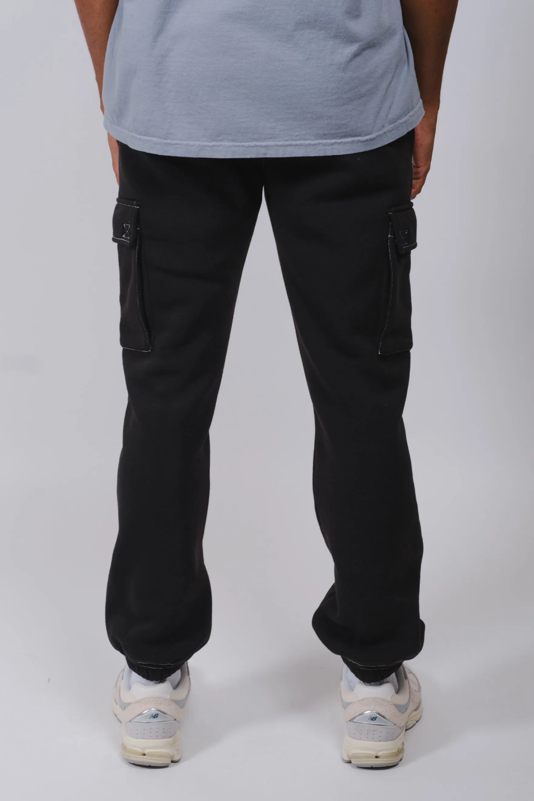 Contrast Stitch Cargo Sweatpant sold by Brooklyn Cloth product image thumbnail 4