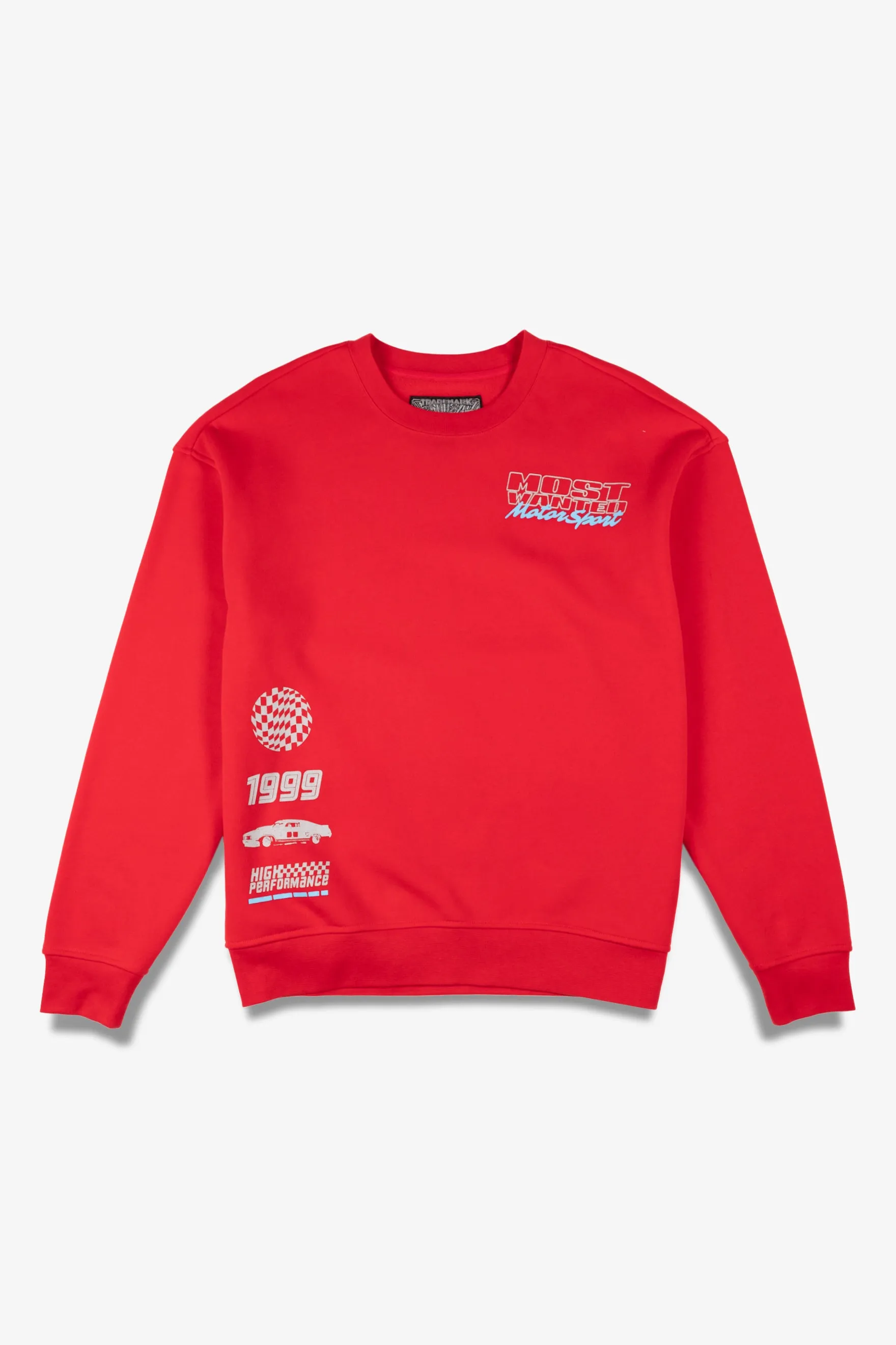 Most Wanted Motorsport Crew Neck Sweatshirt sold by Brooklyn Cloth product image thumbnail 3