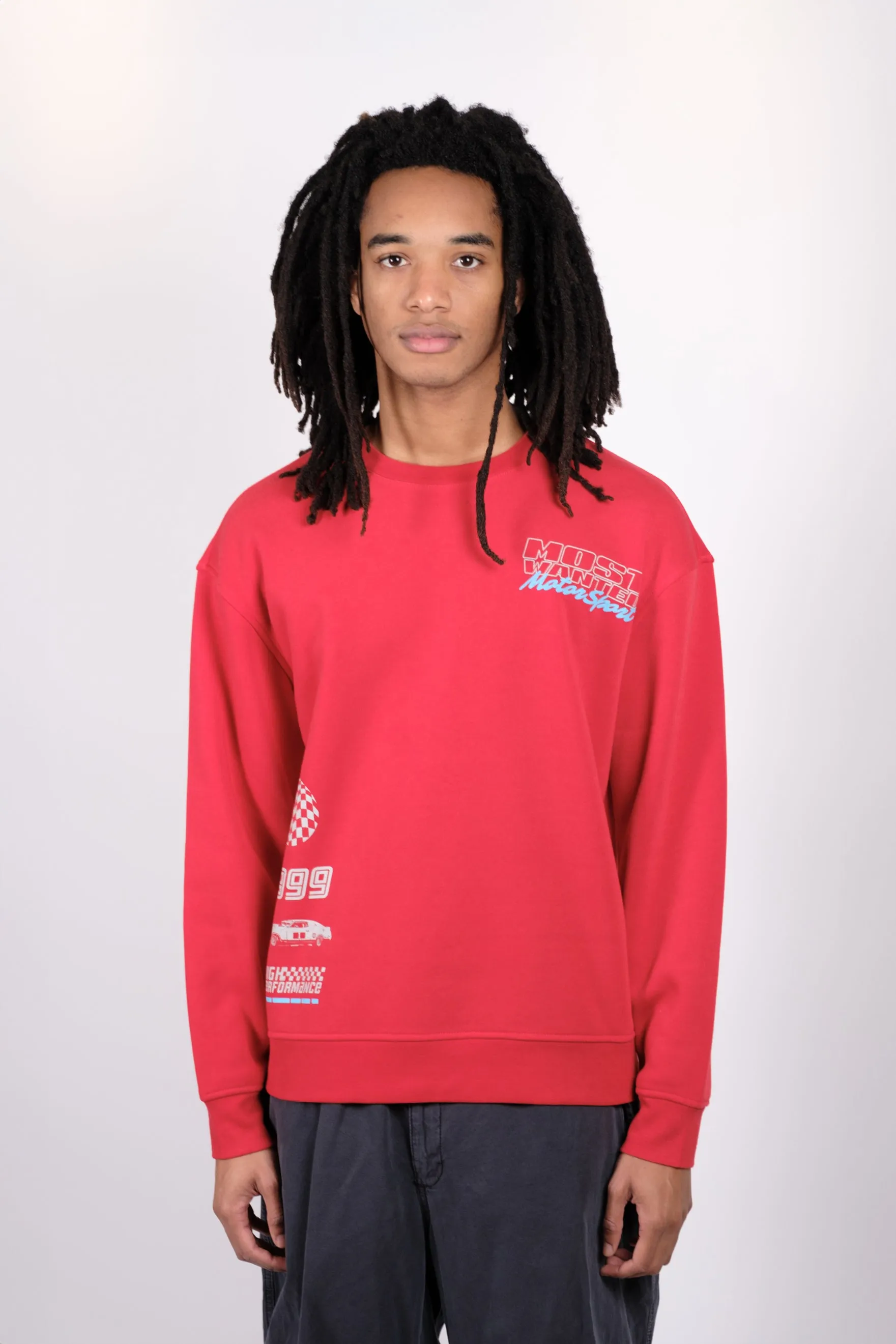 Most Wanted Motorsport Crew Neck Sweatshirt sold by Brooklyn Cloth product image thumbnail 2