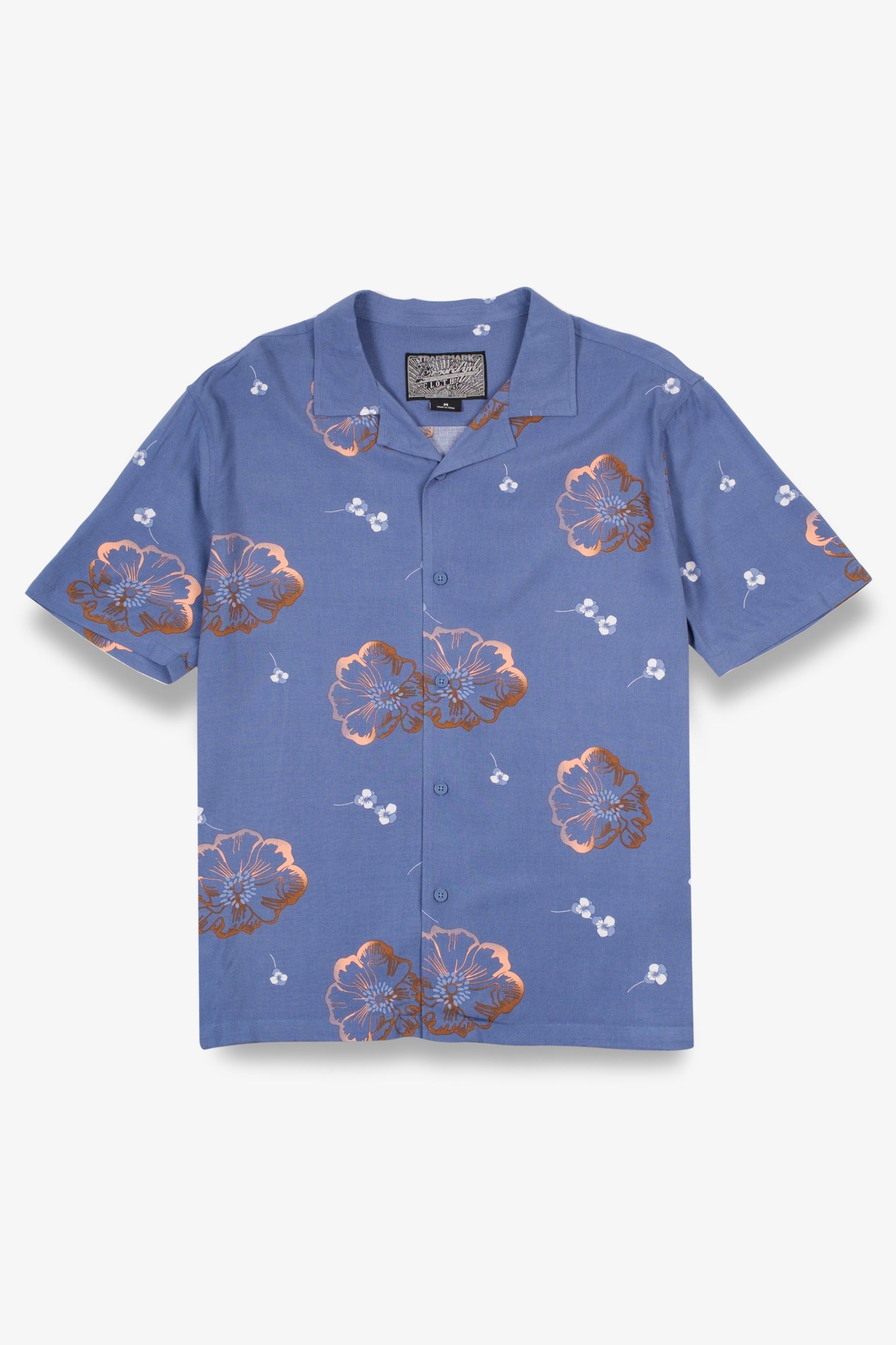 Floating Flowers Rayon Shirt sold by Brooklyn Cloth