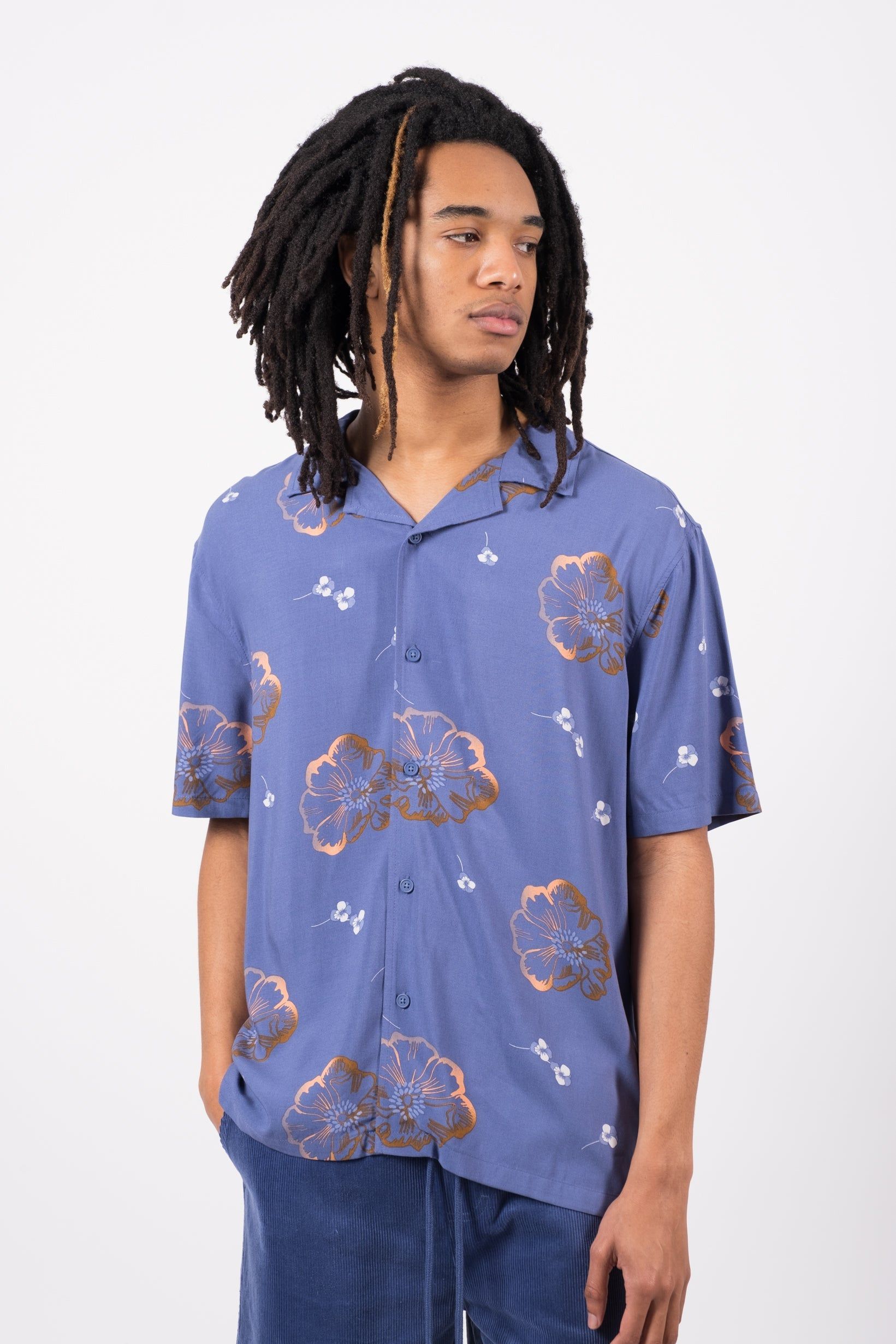 Floating Flowers Rayon Shirt sold by Brooklyn Cloth product image thumbnail 3