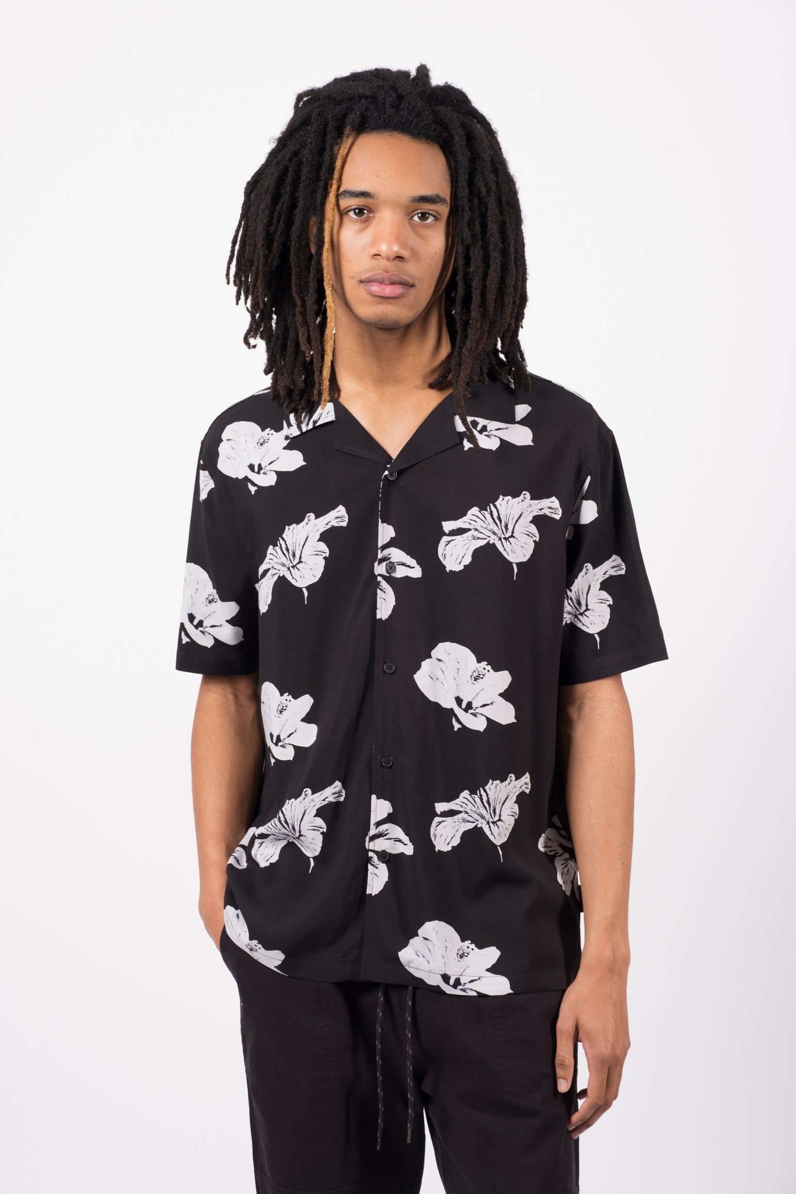 Photo Flowers Rayon Shirt sold by Brooklyn Cloth product image thumbnail 2