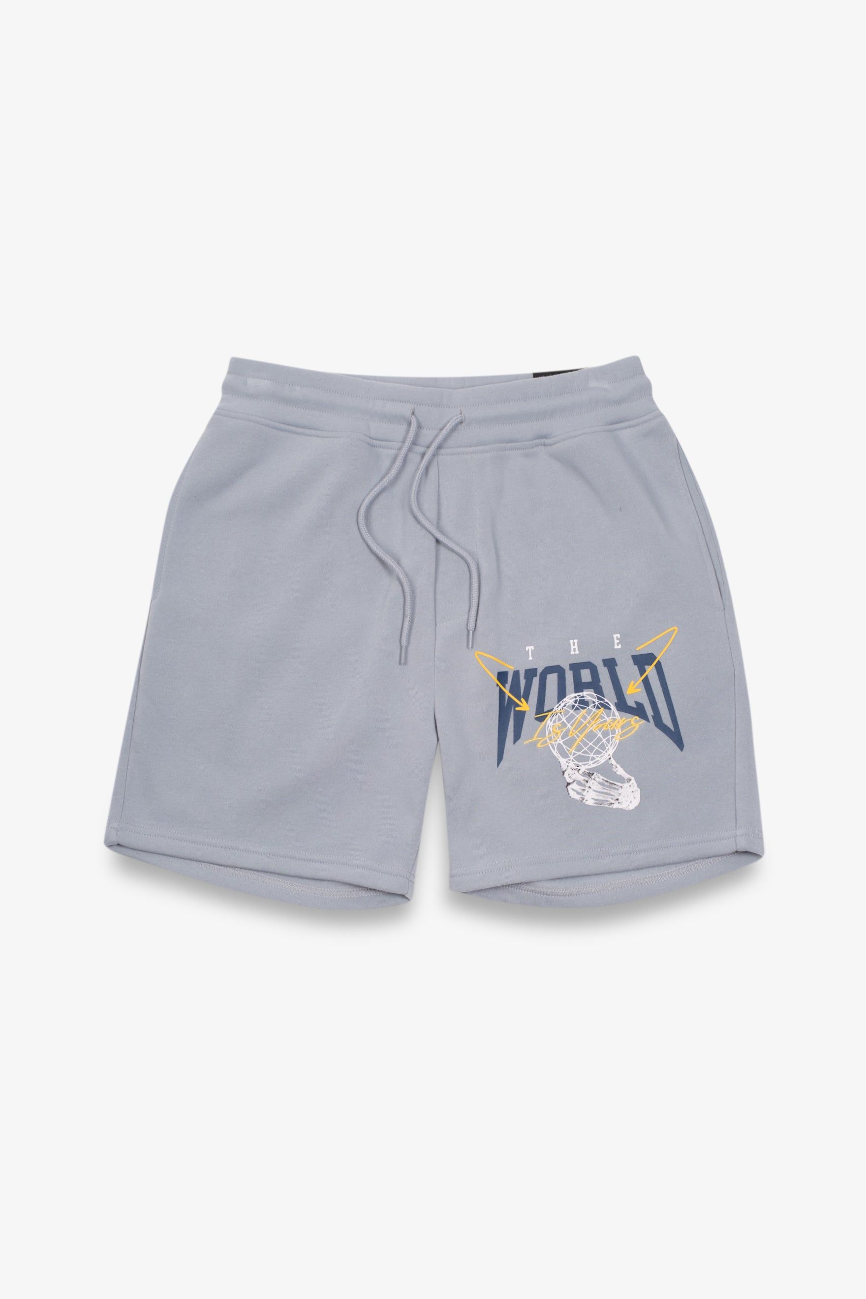 The World Is Yours Fleece Short sold by Brooklyn Cloth
