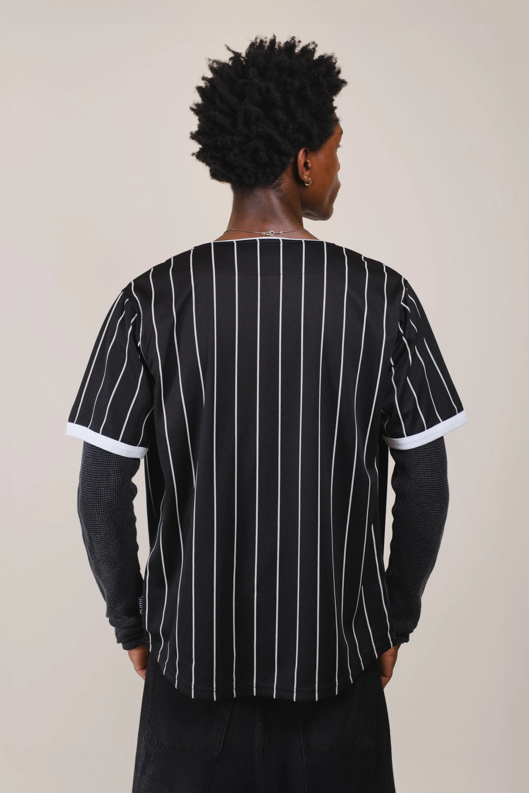 NY Pinstripe Baseball Jersey sold by Brooklyn Cloth product image thumbnail 4