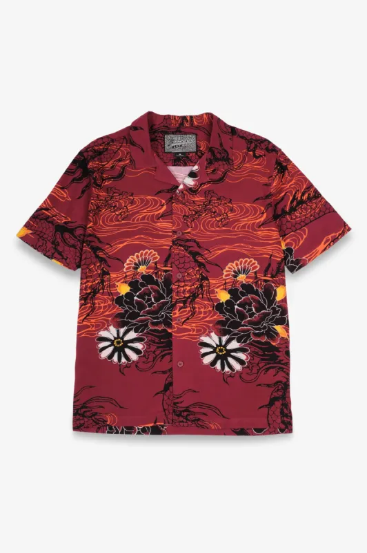 Brushed Florals Rayon Shirt sold by Brooklyn Cloth