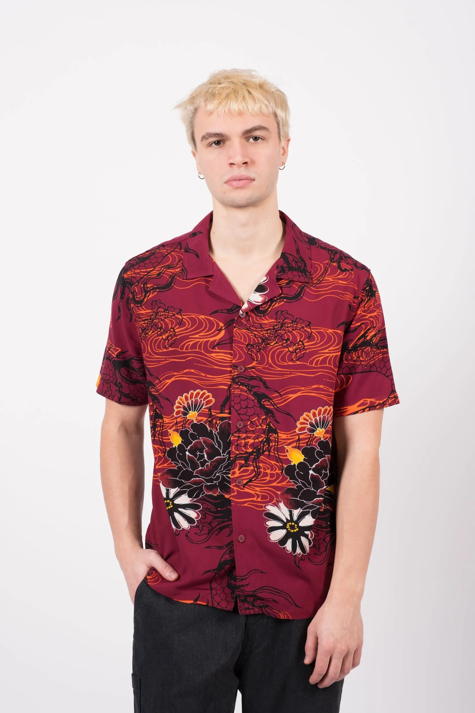 Brushed Florals Rayon Shirt sold by Brooklyn Cloth product image thumbnail 2