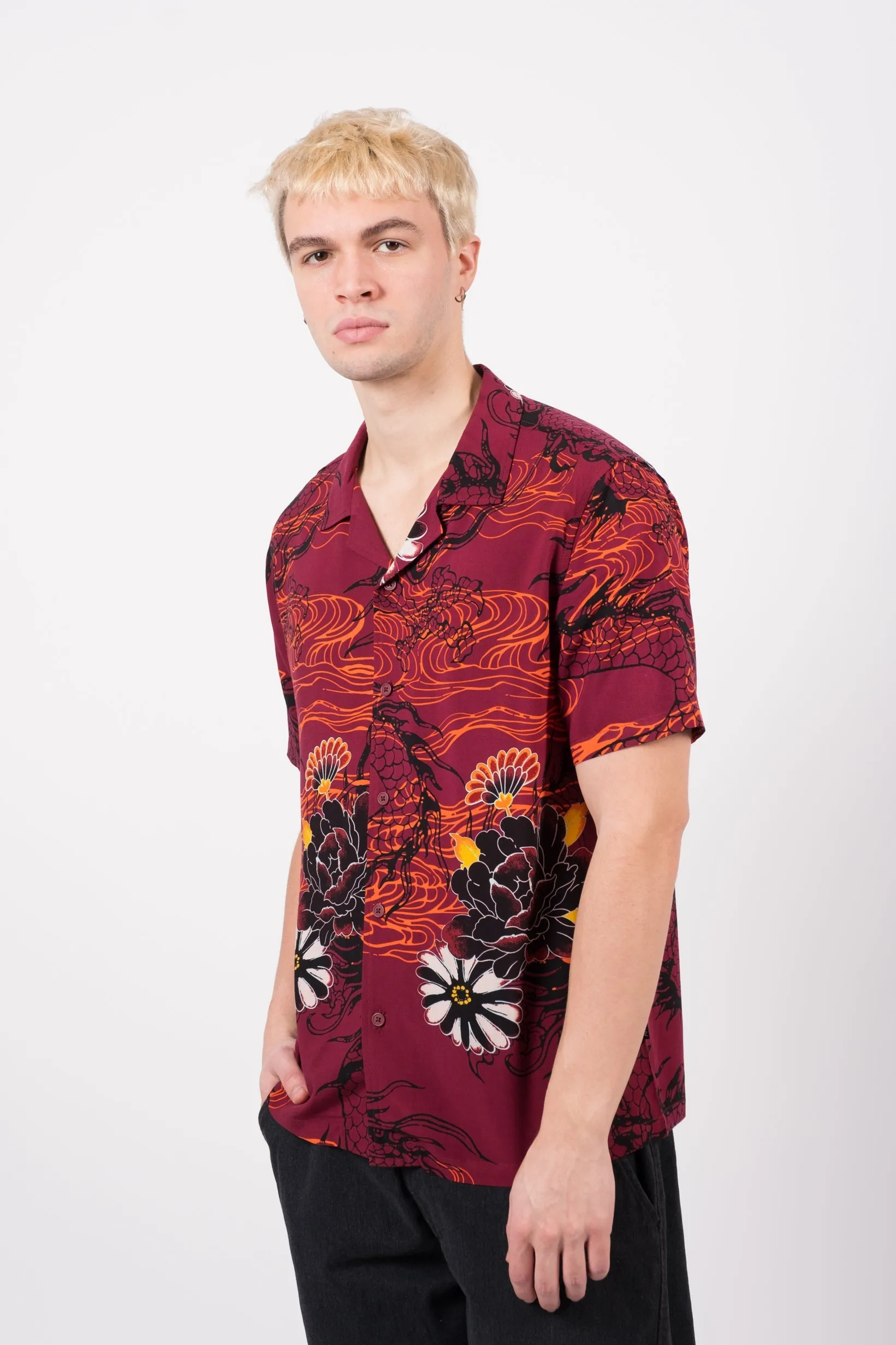 Brushed Florals Rayon Shirt sold by Brooklyn Cloth product image thumbnail 3