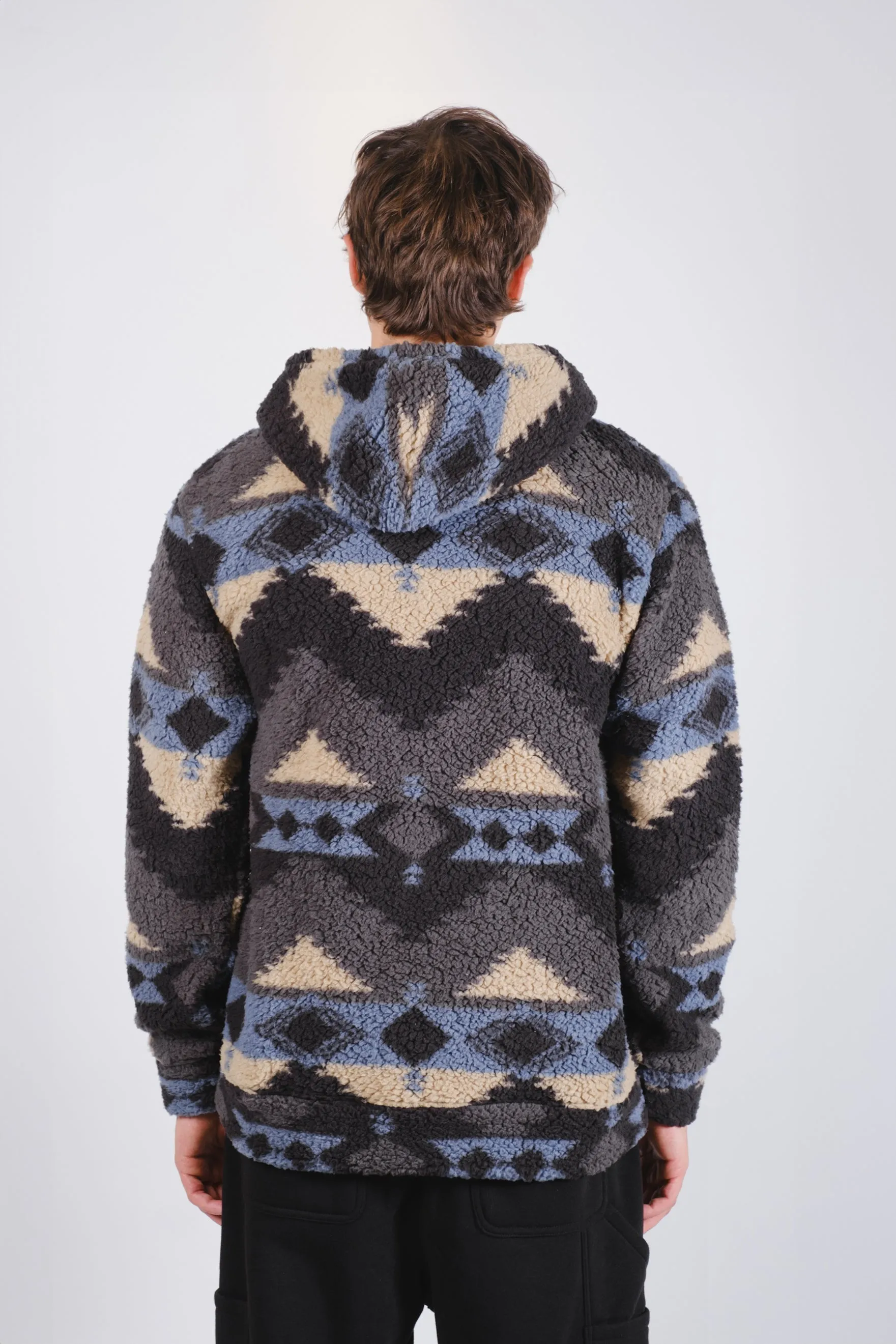 Native Stamp Sherpa Hoodie sold by Brooklyn Cloth product image thumbnail 4
