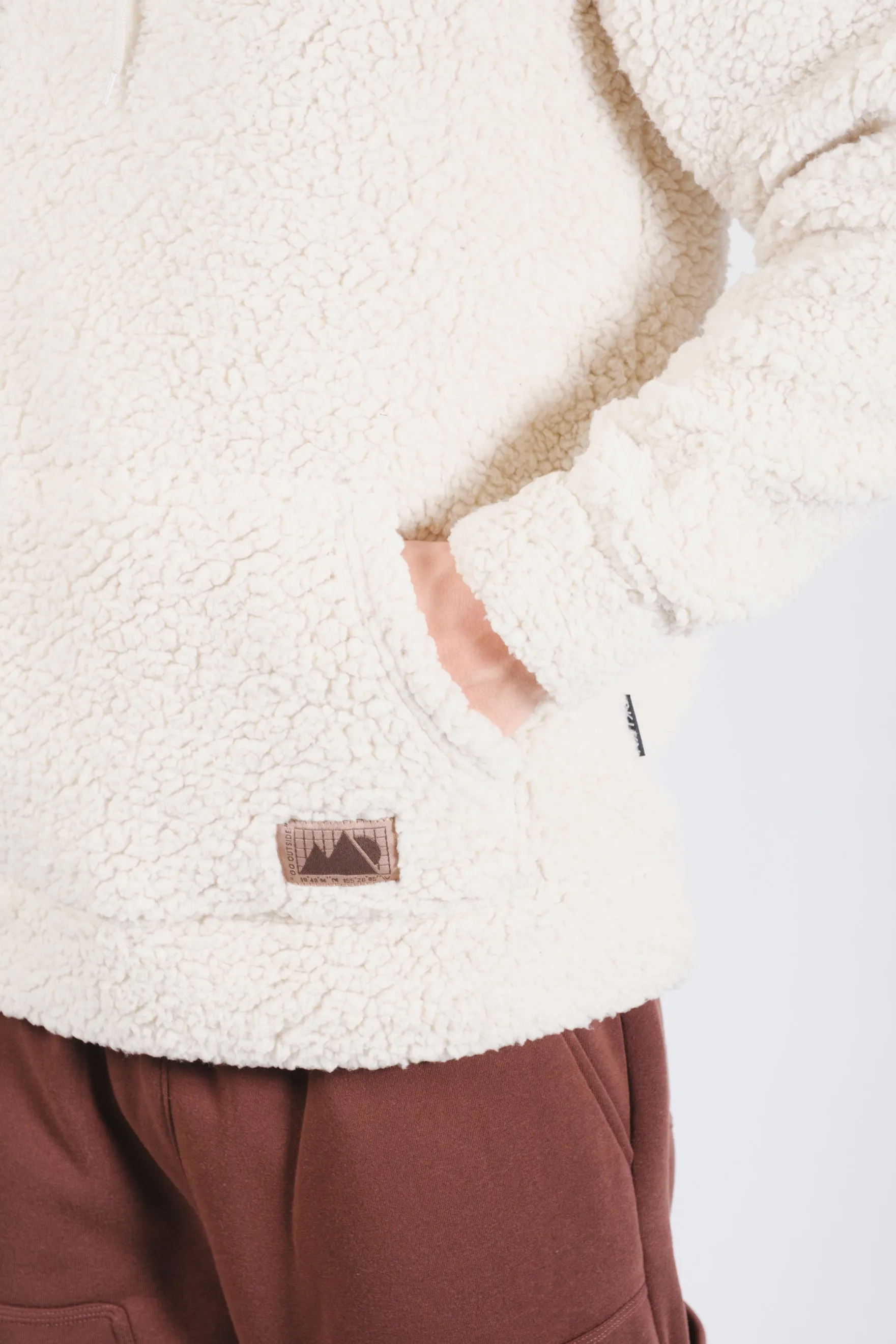 Pullover Sherpa Hoodie sold by Brooklyn Cloth product image thumbnail 3
