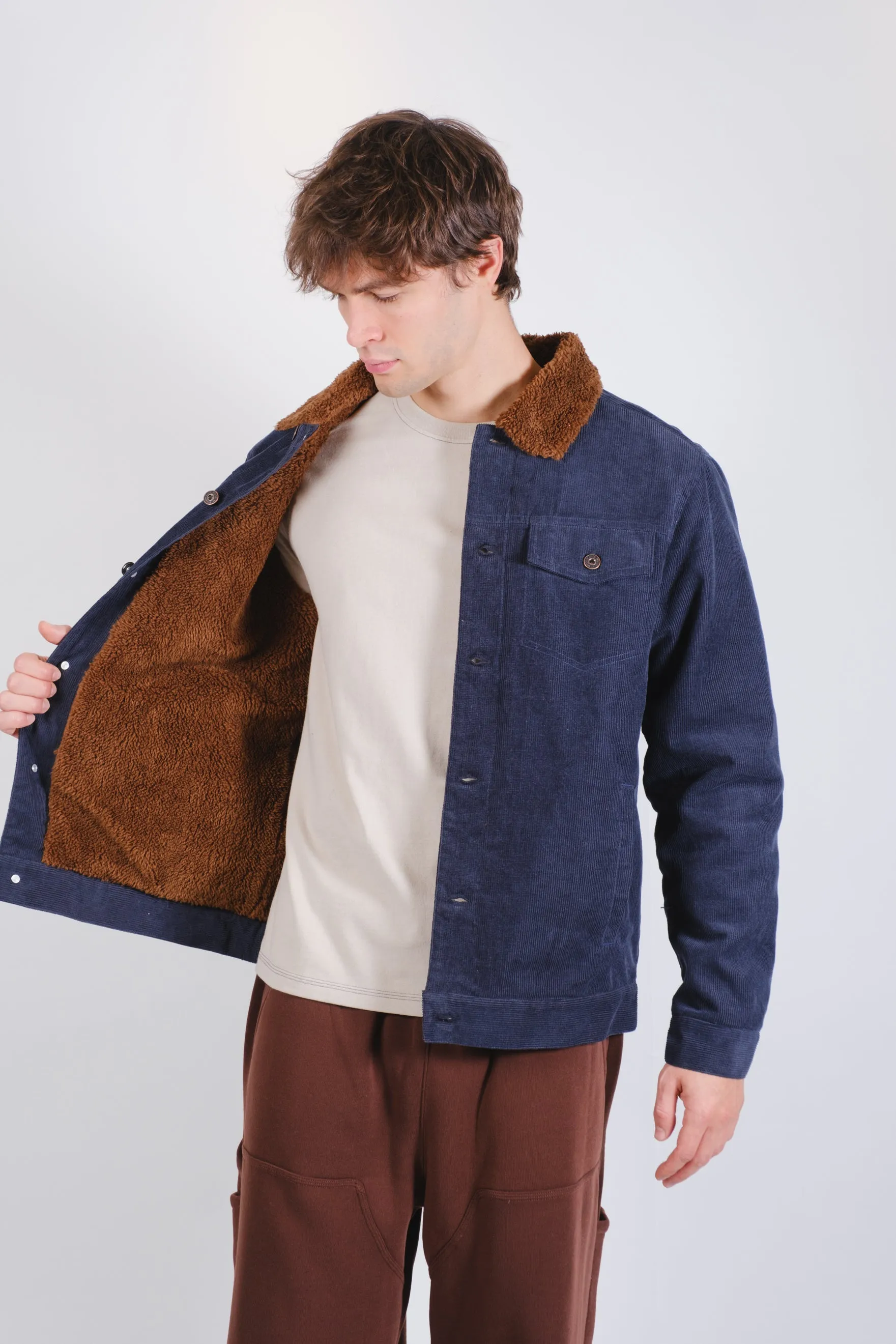 Sherpa Lined Cord Trucker sold by Brooklyn Cloth product image thumbnail 5