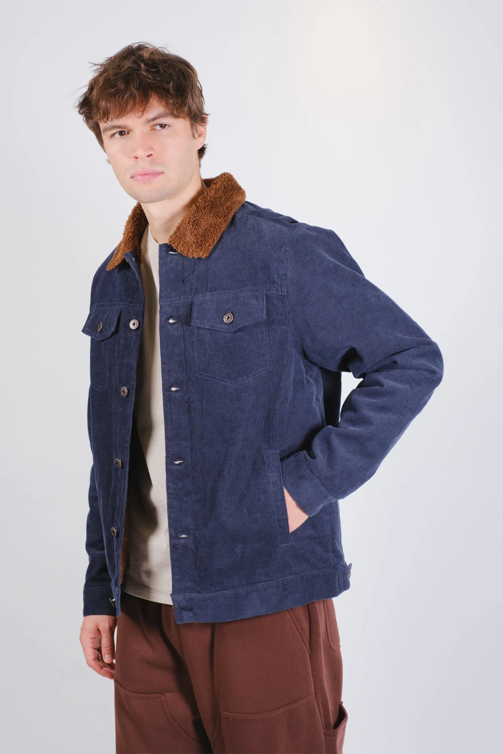 Sherpa Lined Cord Trucker sold by Brooklyn Cloth product image thumbnail 4