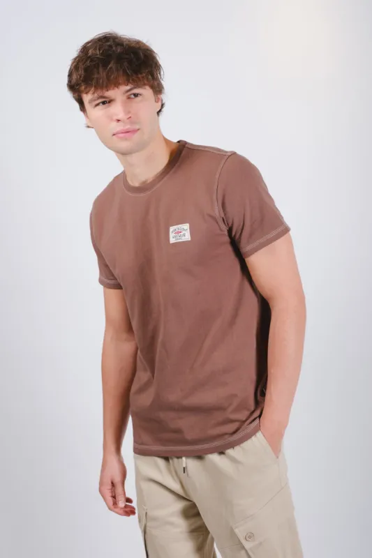 Premium Heavy Weight Contrast Stitch Tee sold by Brooklyn Cloth