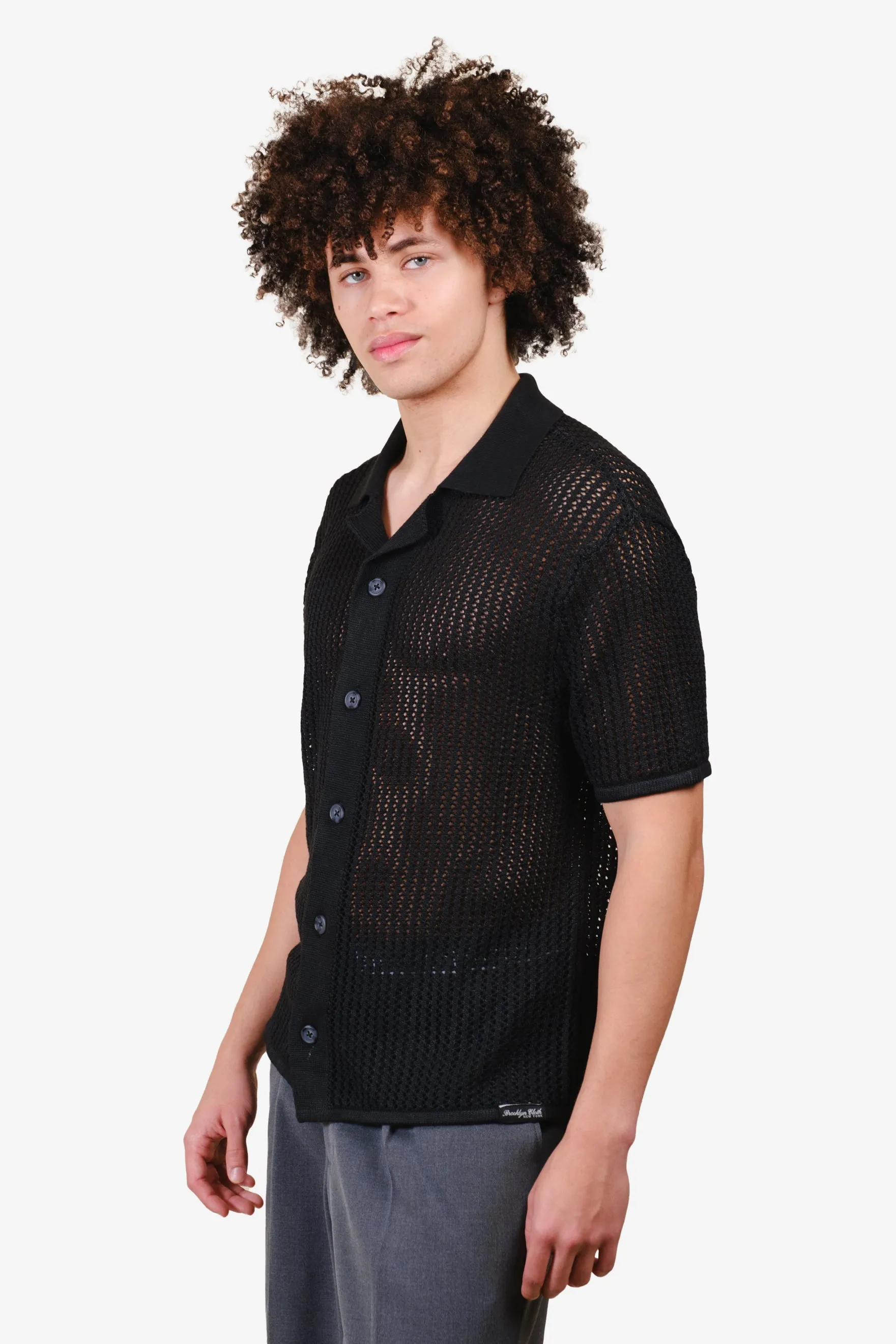 Loose Knit Camp Shirt sold by Brooklyn Cloth product image thumbnail 2