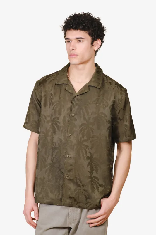 Yacht Club Palms Camp Shirt sold by Brooklyn Cloth