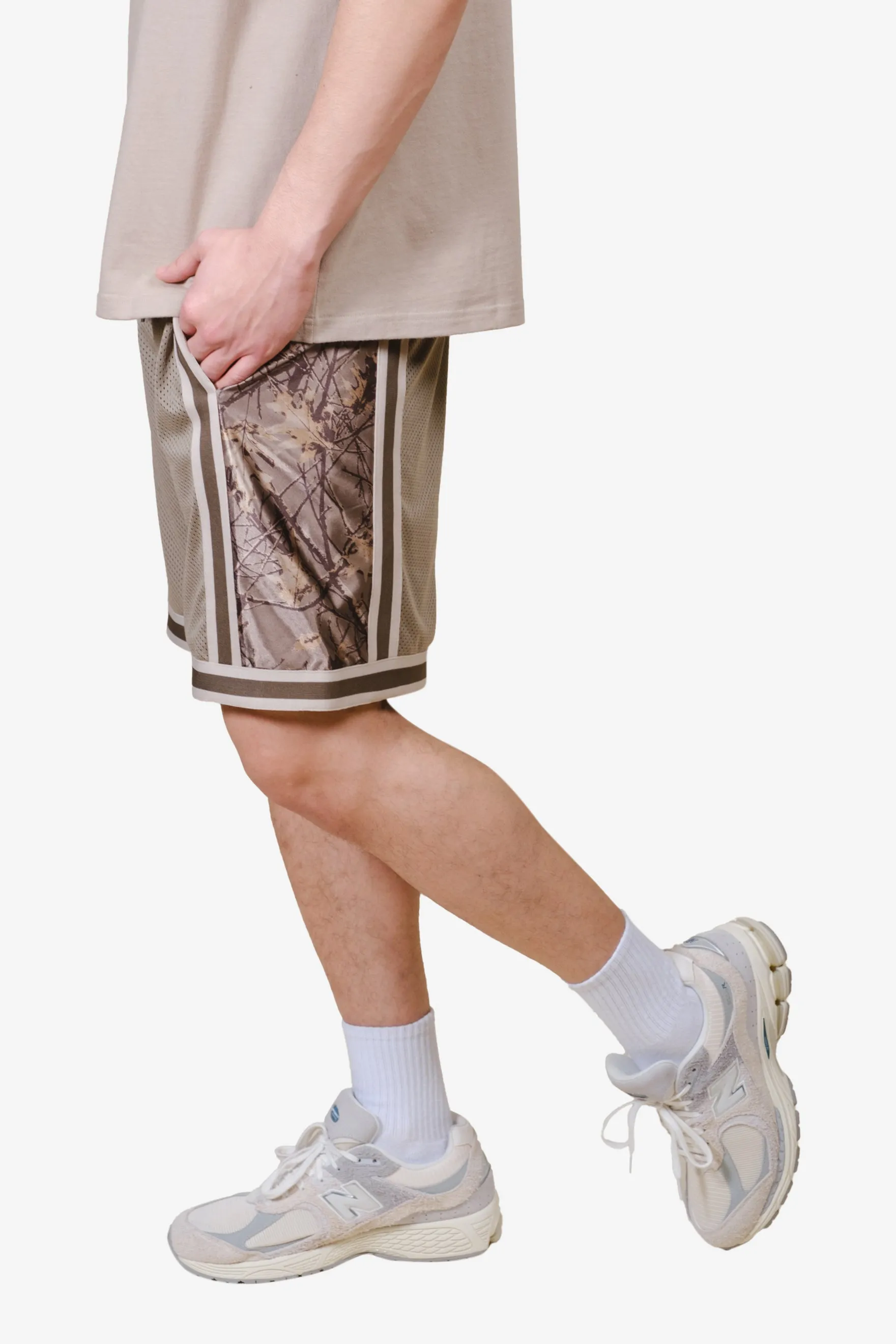 Camo Paneled Mesh Shorts sold by Brooklyn Cloth product image thumbnail 3