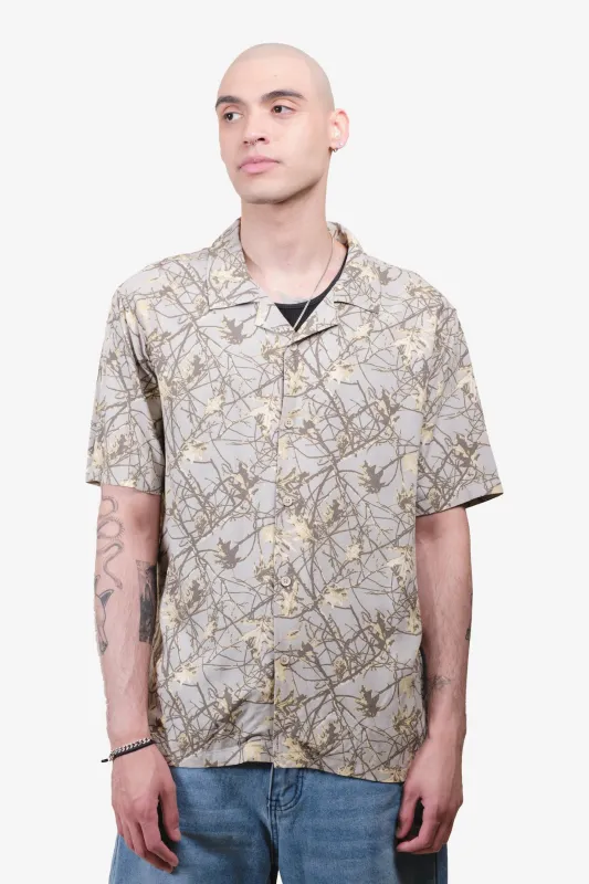 Camo Rayon Camp Shirt sold by Brooklyn Cloth