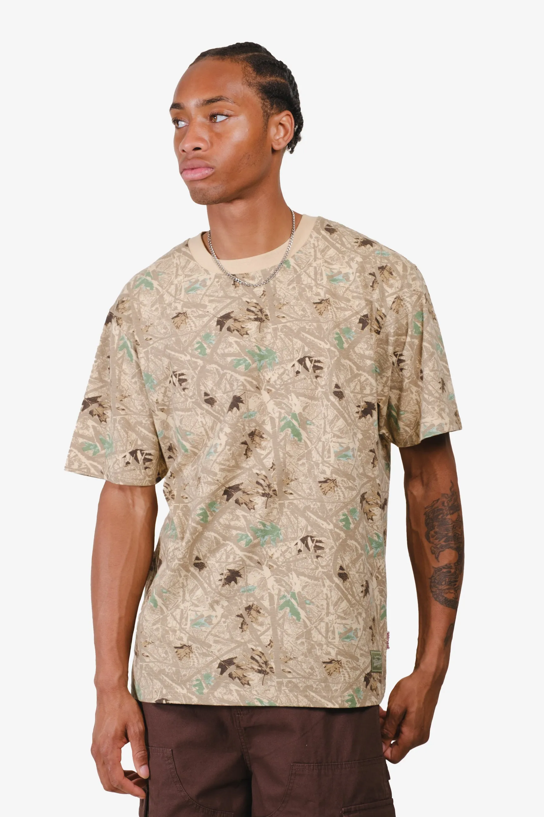 Premium Heavy Weight Cotton Stick Camo Tee sold by Brooklyn Cloth