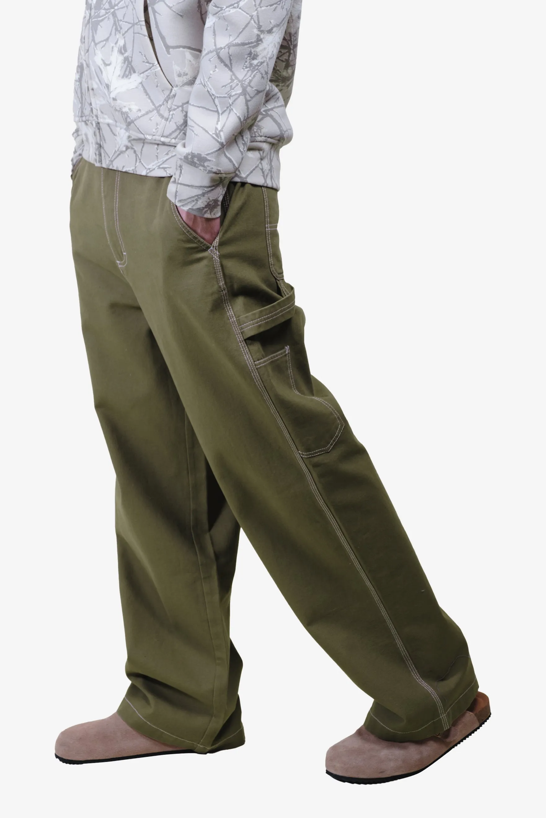 Back Elastic Waist Canvas Pant sold by Brooklyn Cloth product image thumbnail 3