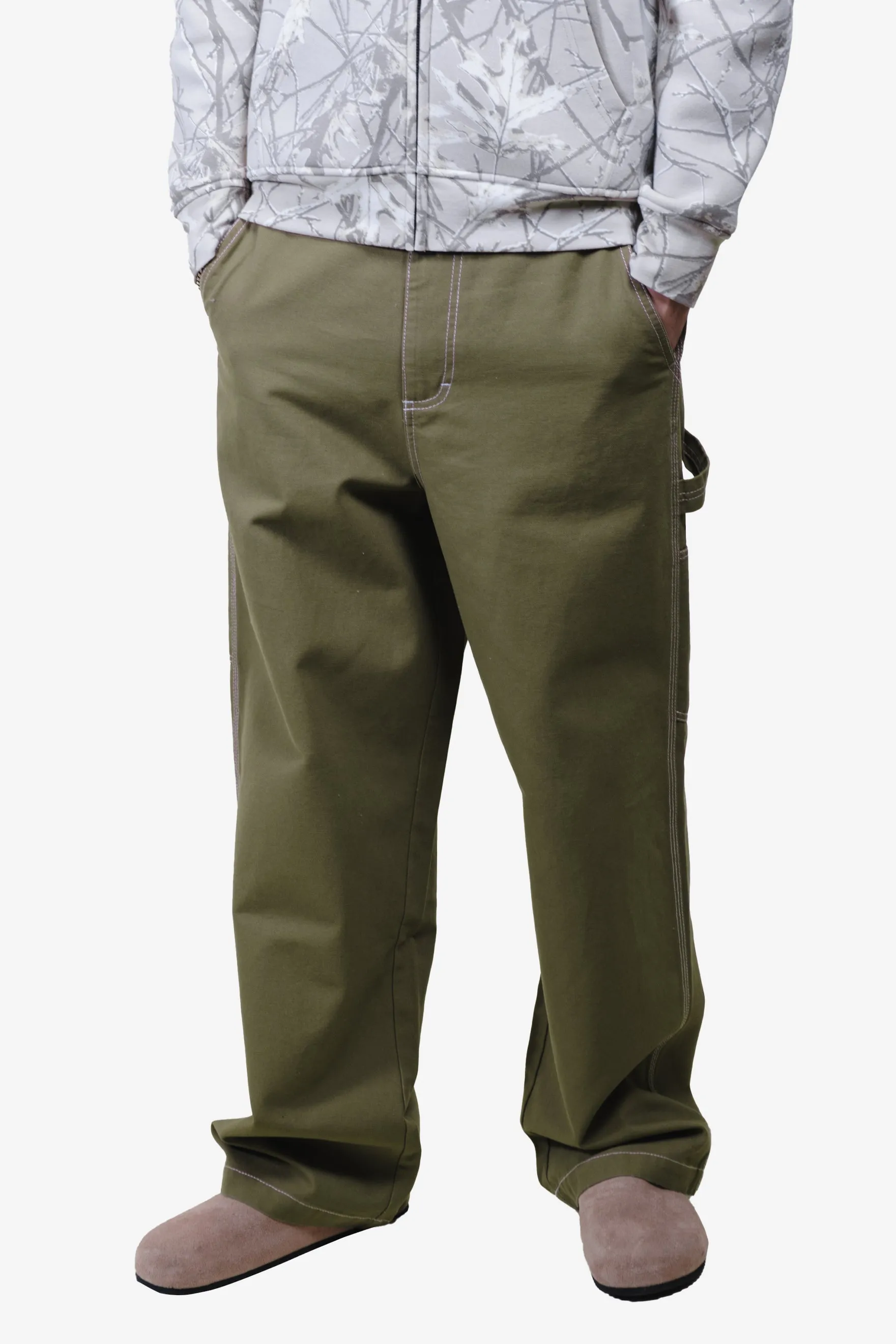 Back Elastic Waist Canvas Pant sold by Brooklyn Cloth