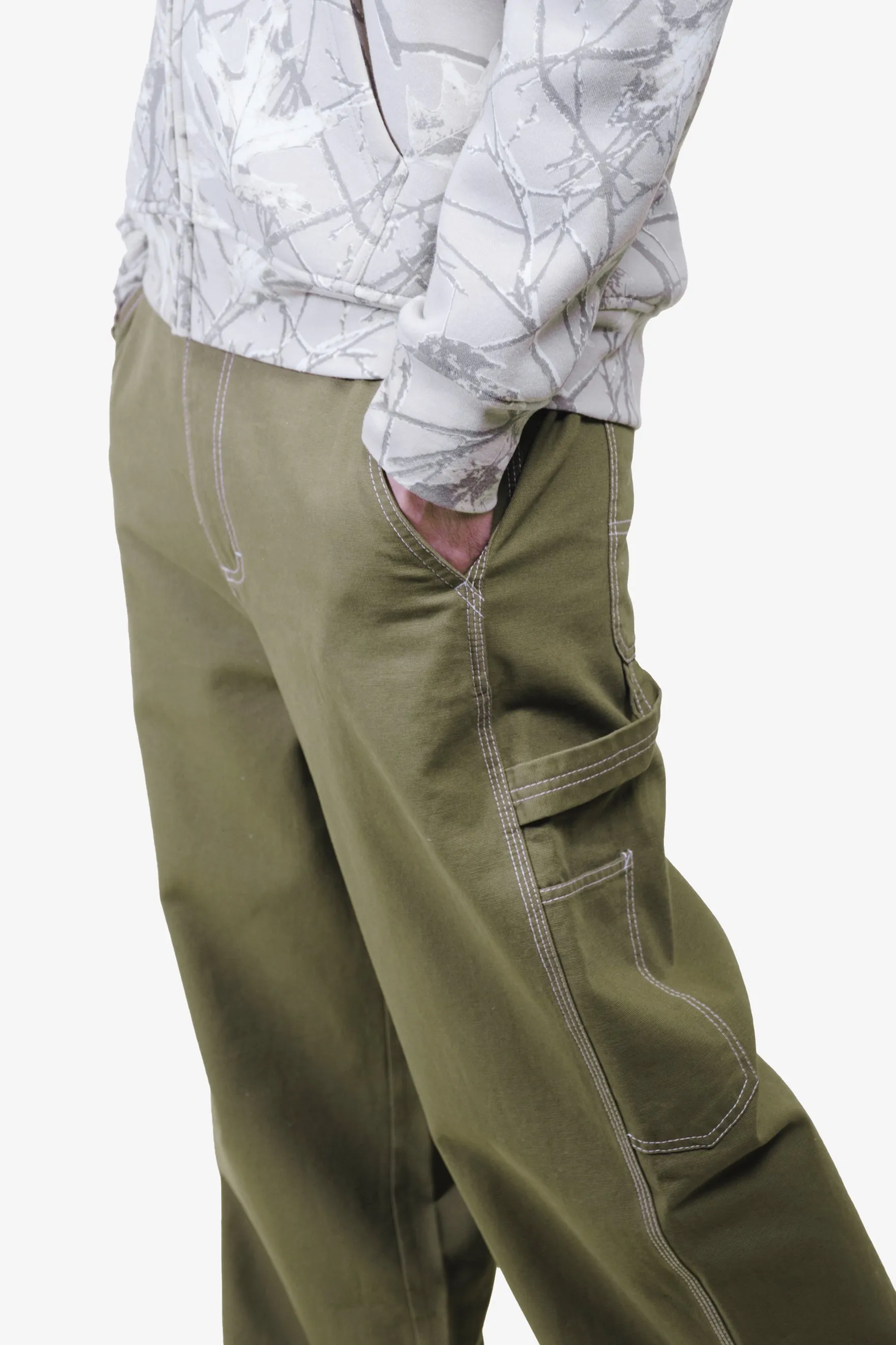 Back Elastic Waist Canvas Pant sold by Brooklyn Cloth product image thumbnail 4