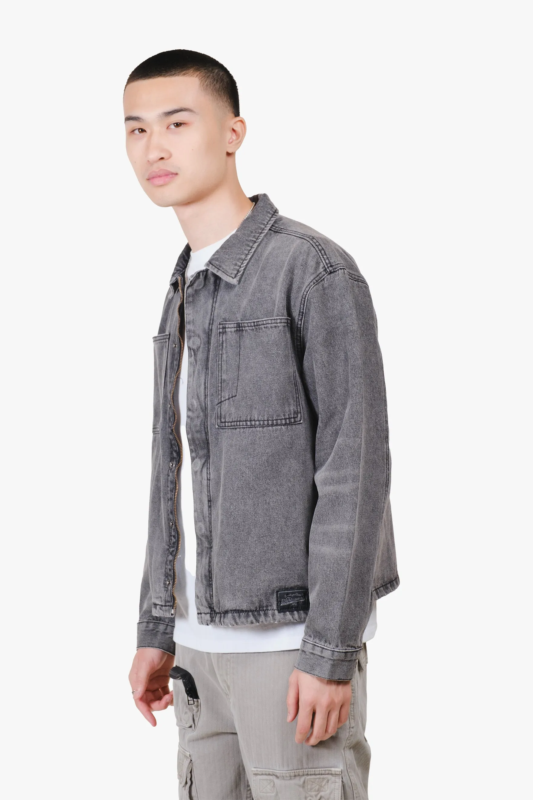 Denim Shirt Jacket sold by Brooklyn Cloth product image thumbnail 3