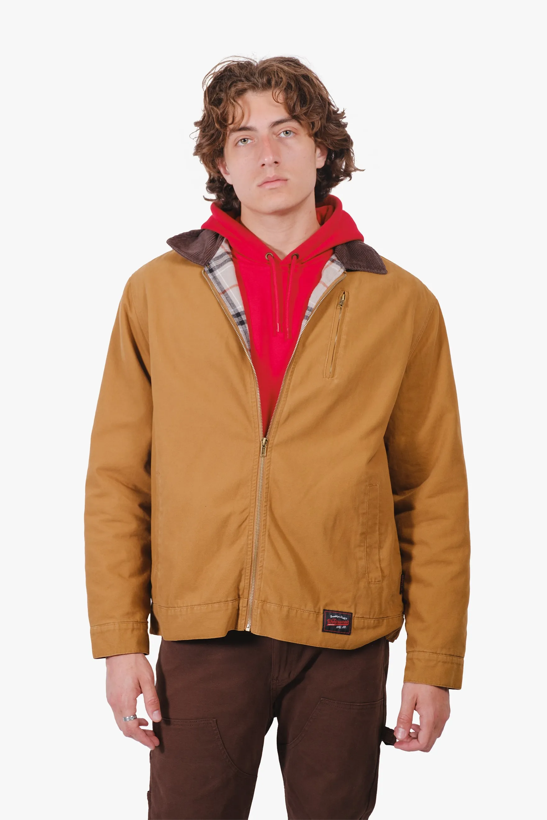 Lined Washed Canvas Jacket sold by Brooklyn Cloth