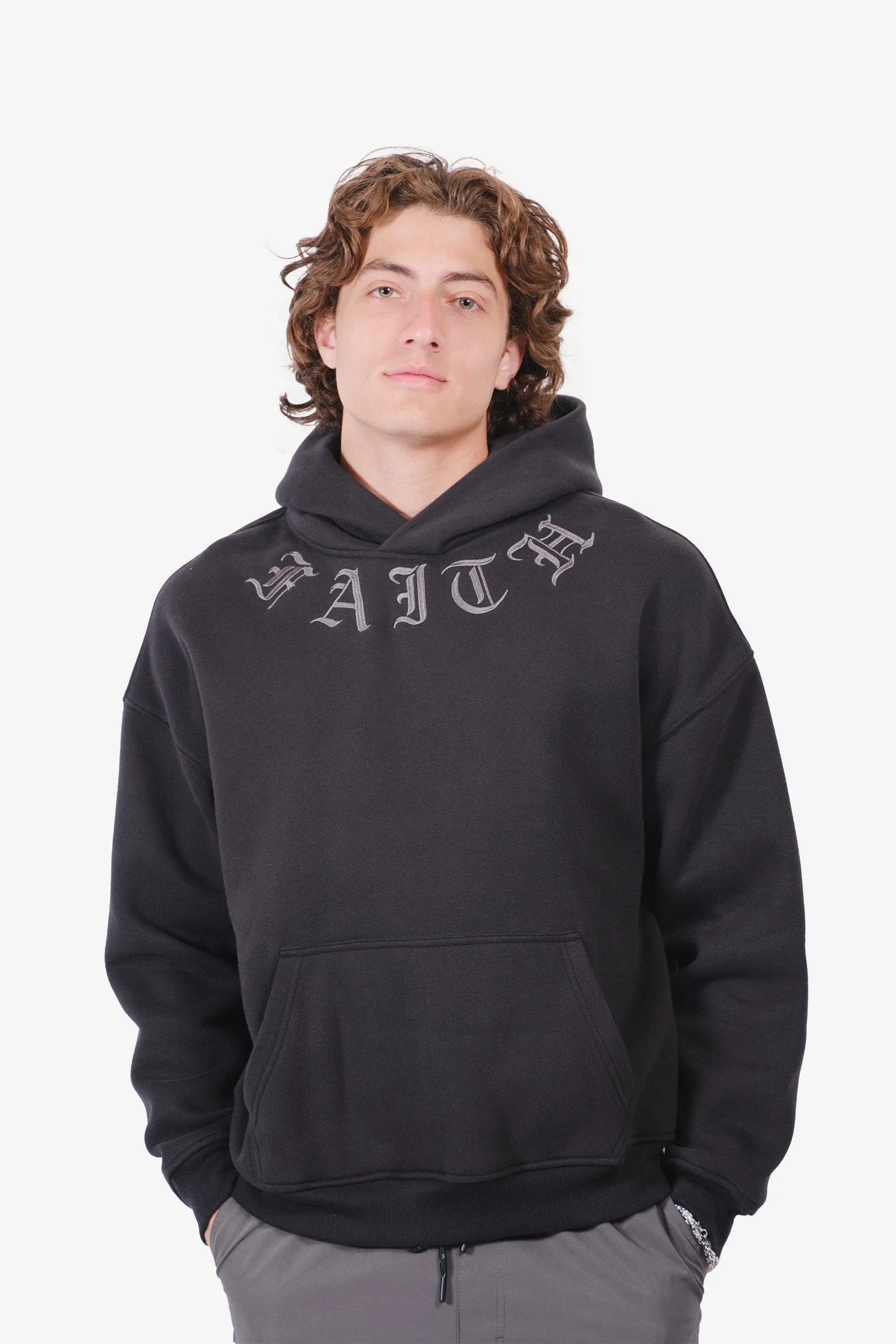 Heavy Weight Faith Fleece Hoodie sold by Brooklyn Cloth