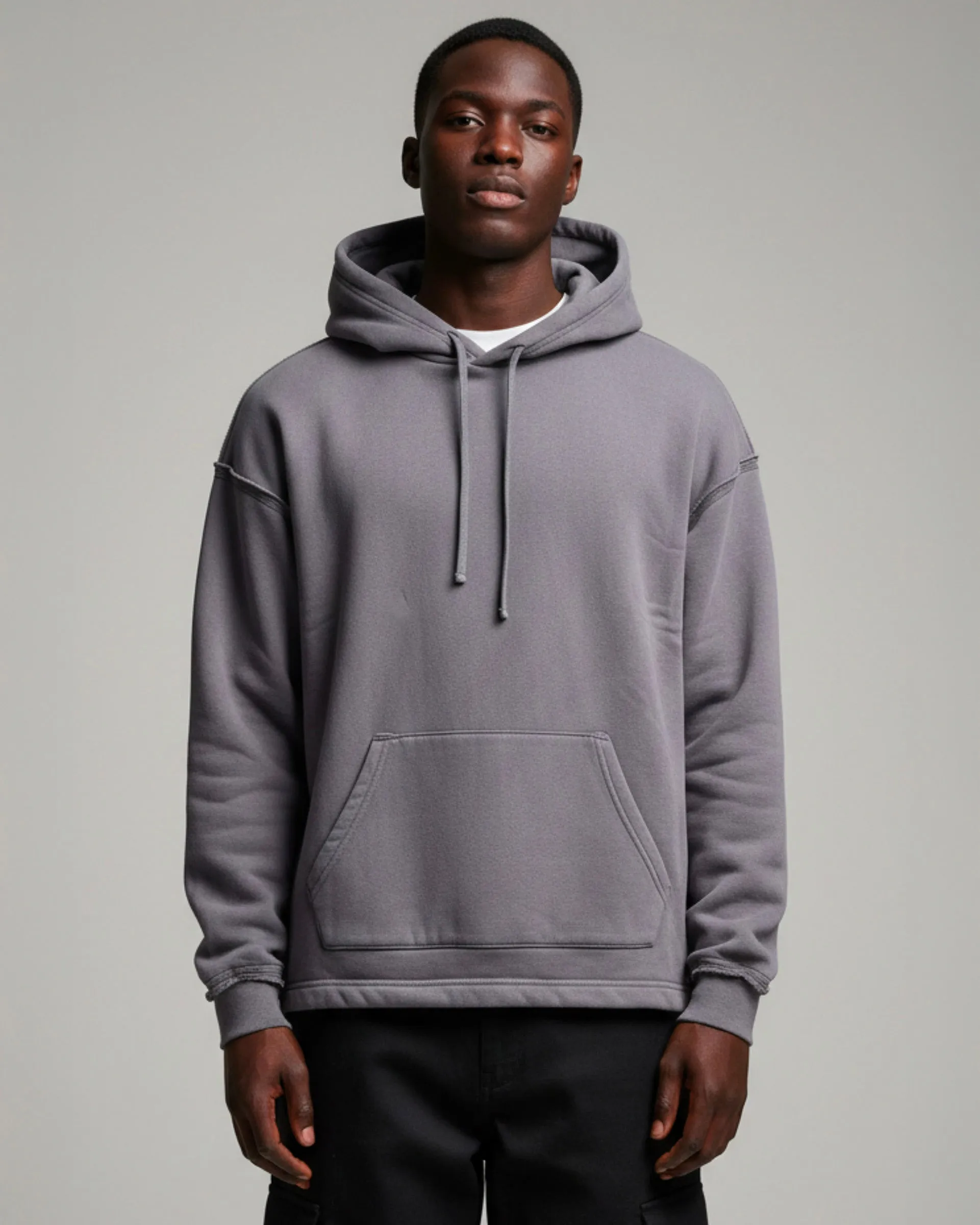 Boxy Originals Heavy Weight Reverse Seam Hoodie sold by Brooklyn Cloth