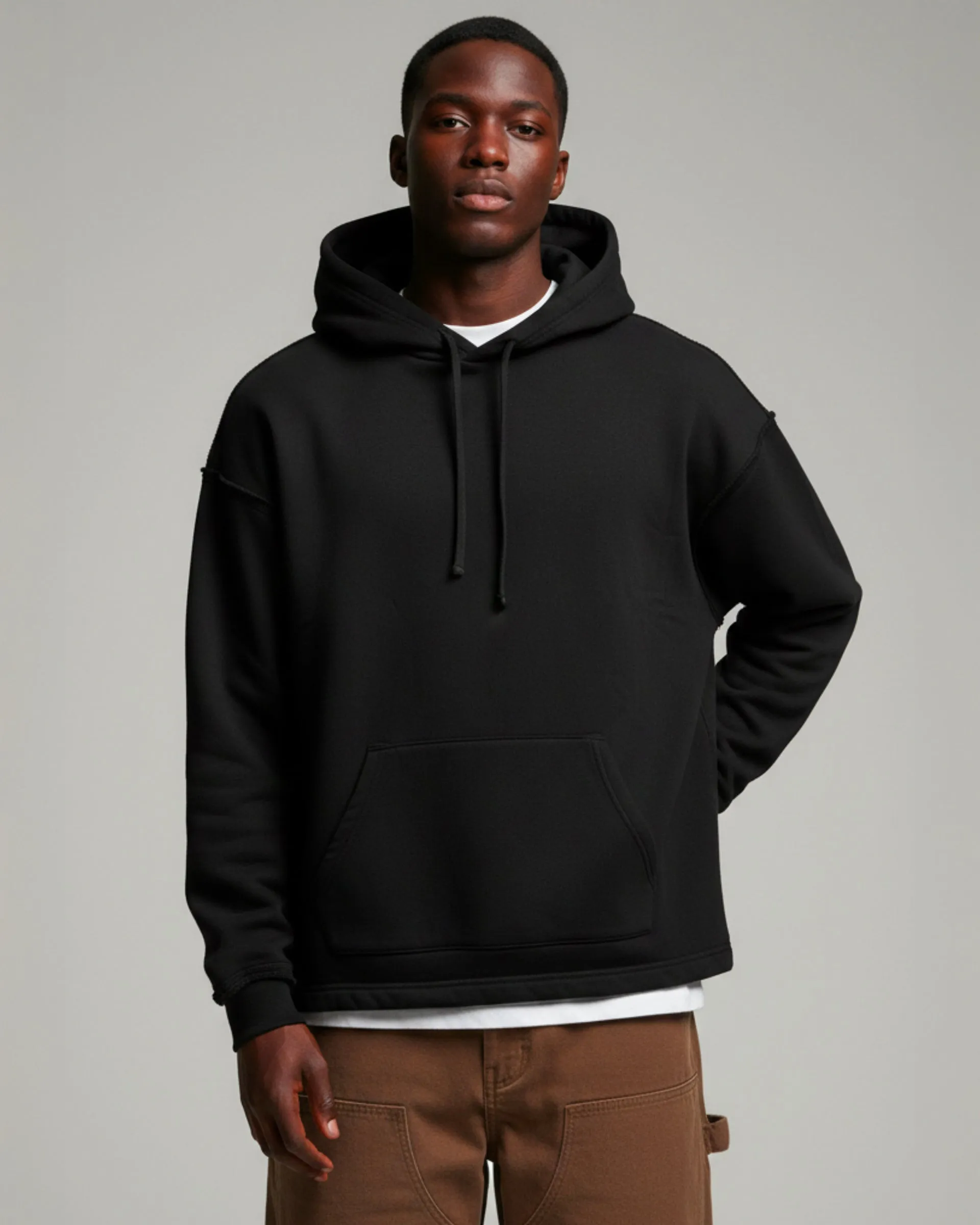 Boxy Originals Heavy Weight Reverse Seam Hoodie sold by Brooklyn Cloth product image thumbnail 5