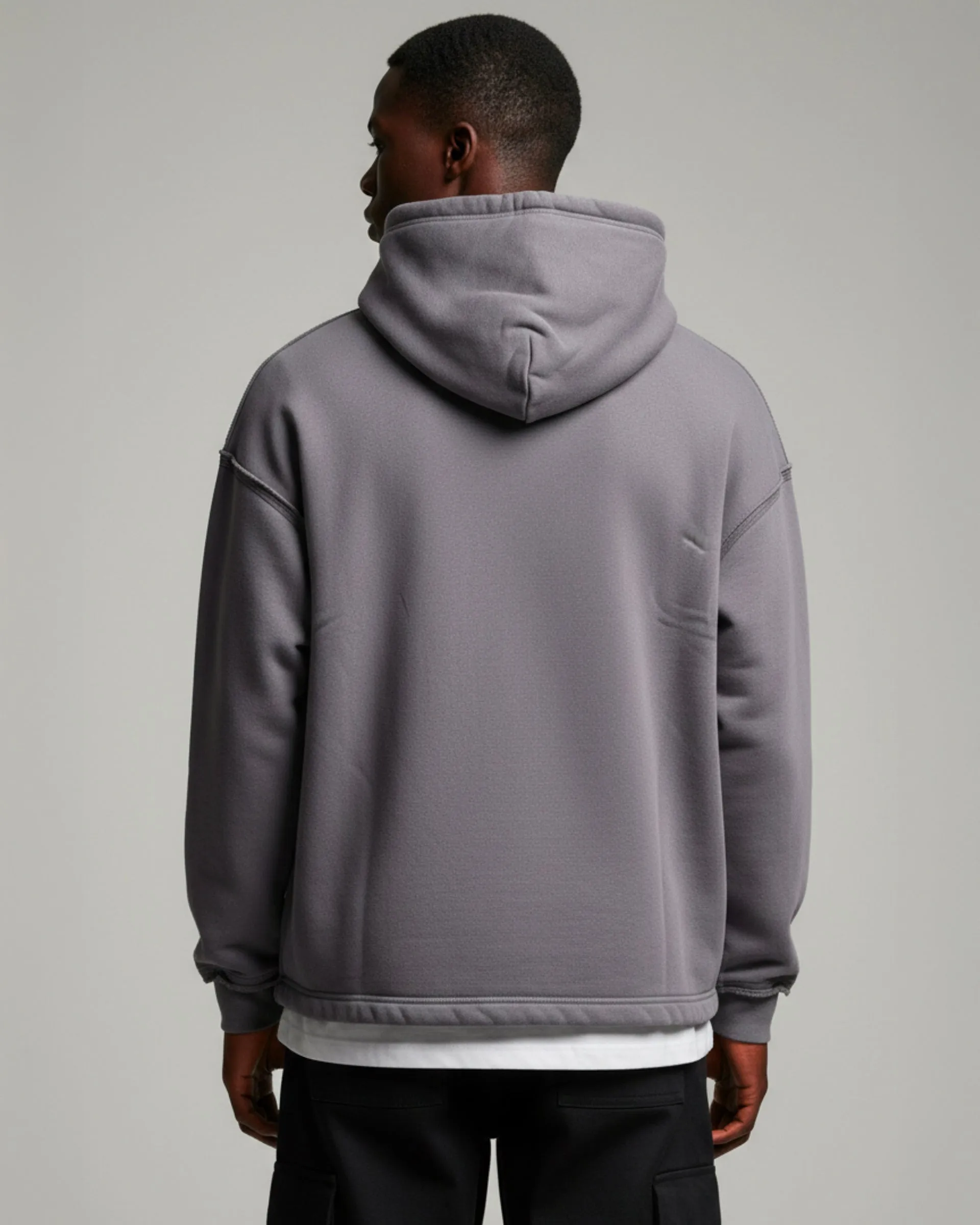 Boxy Originals Heavy Weight Reverse Seam Hoodie sold by Brooklyn Cloth product image thumbnail 3