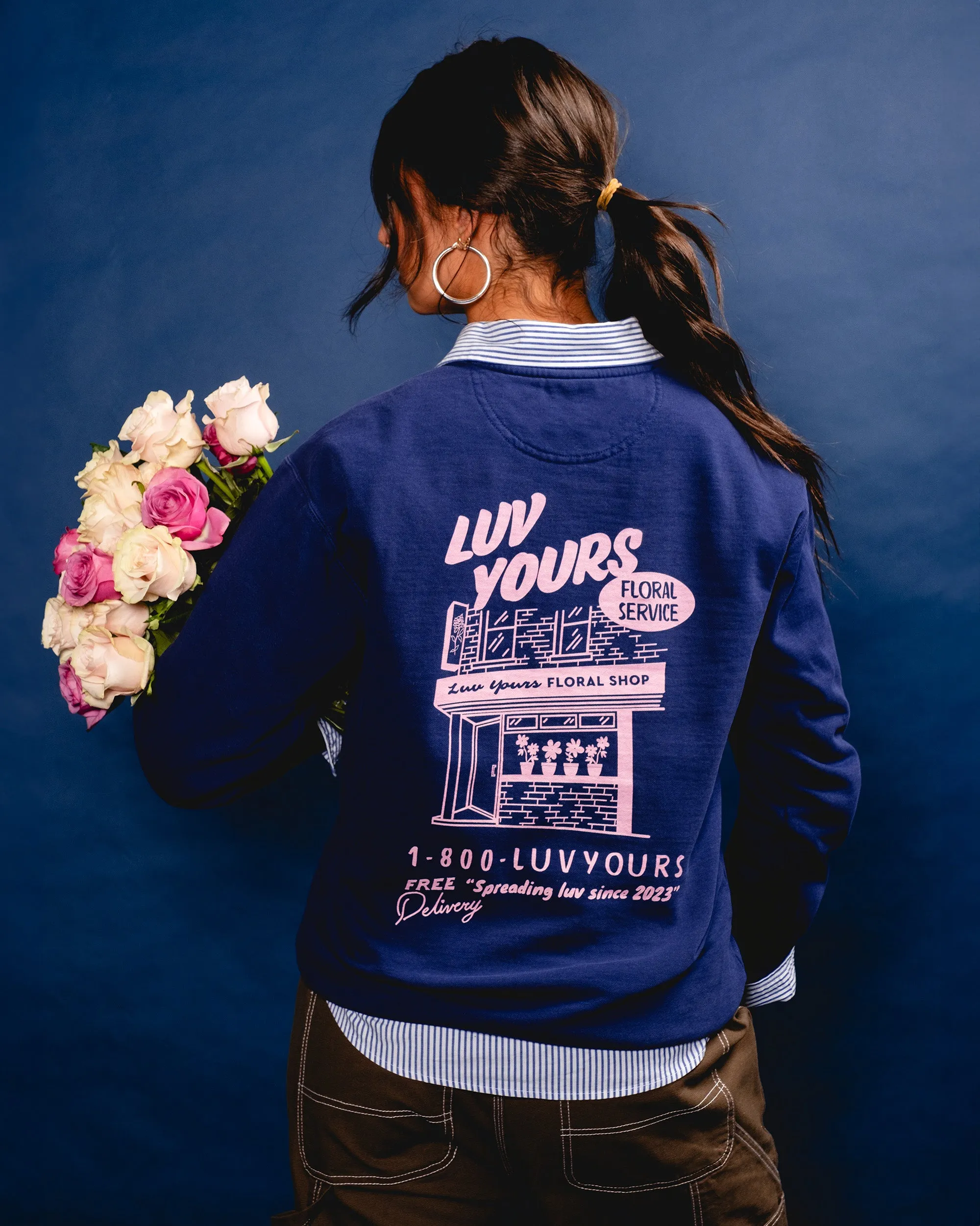 Luv Yours: Floral Shop Edition Sweatshirt sold by Brooklyn Cloth product image thumbnail 3