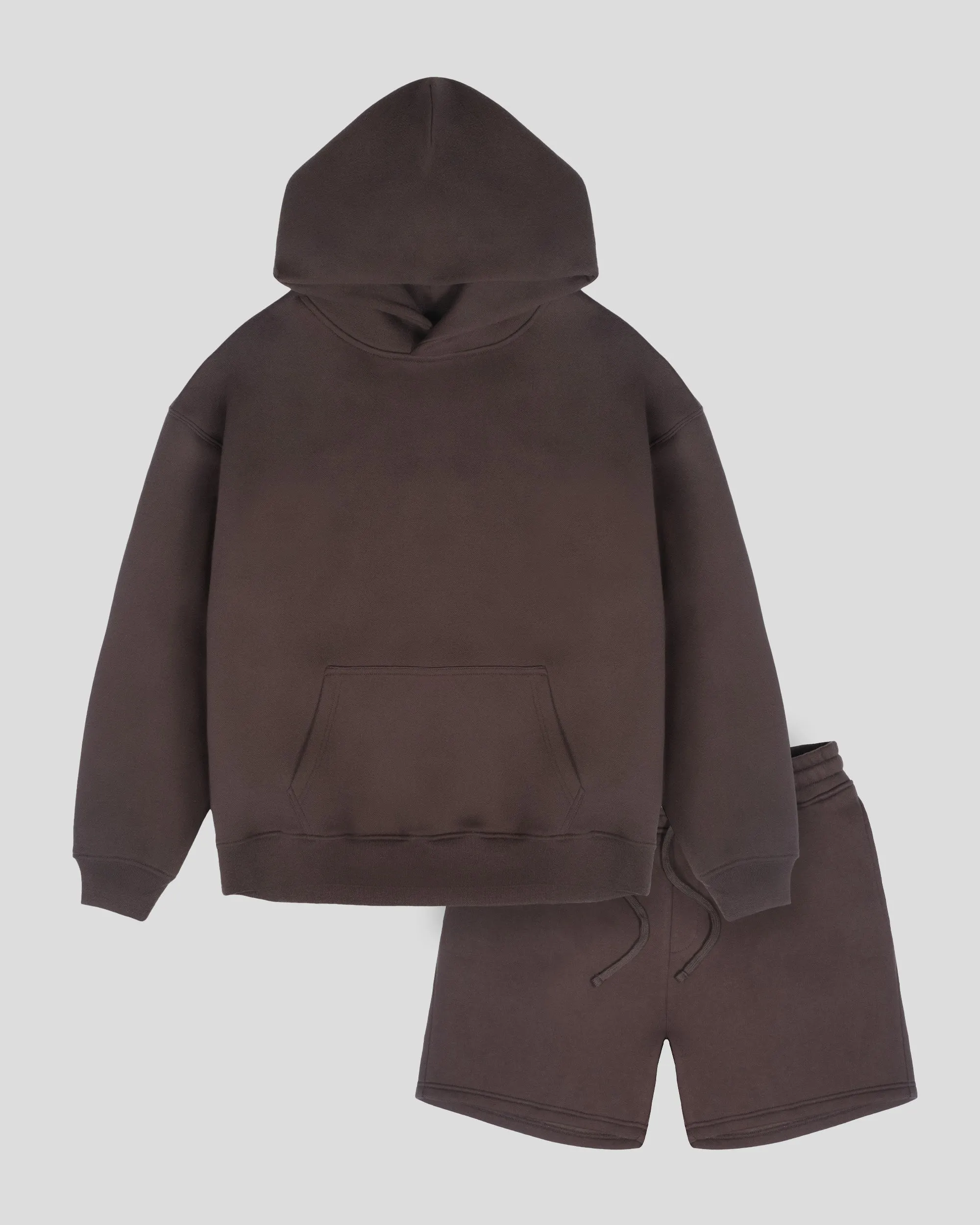 Heavy Weight Pullover Hoodie & 5" Core Fleece Short Set sold by Brooklyn Cloth