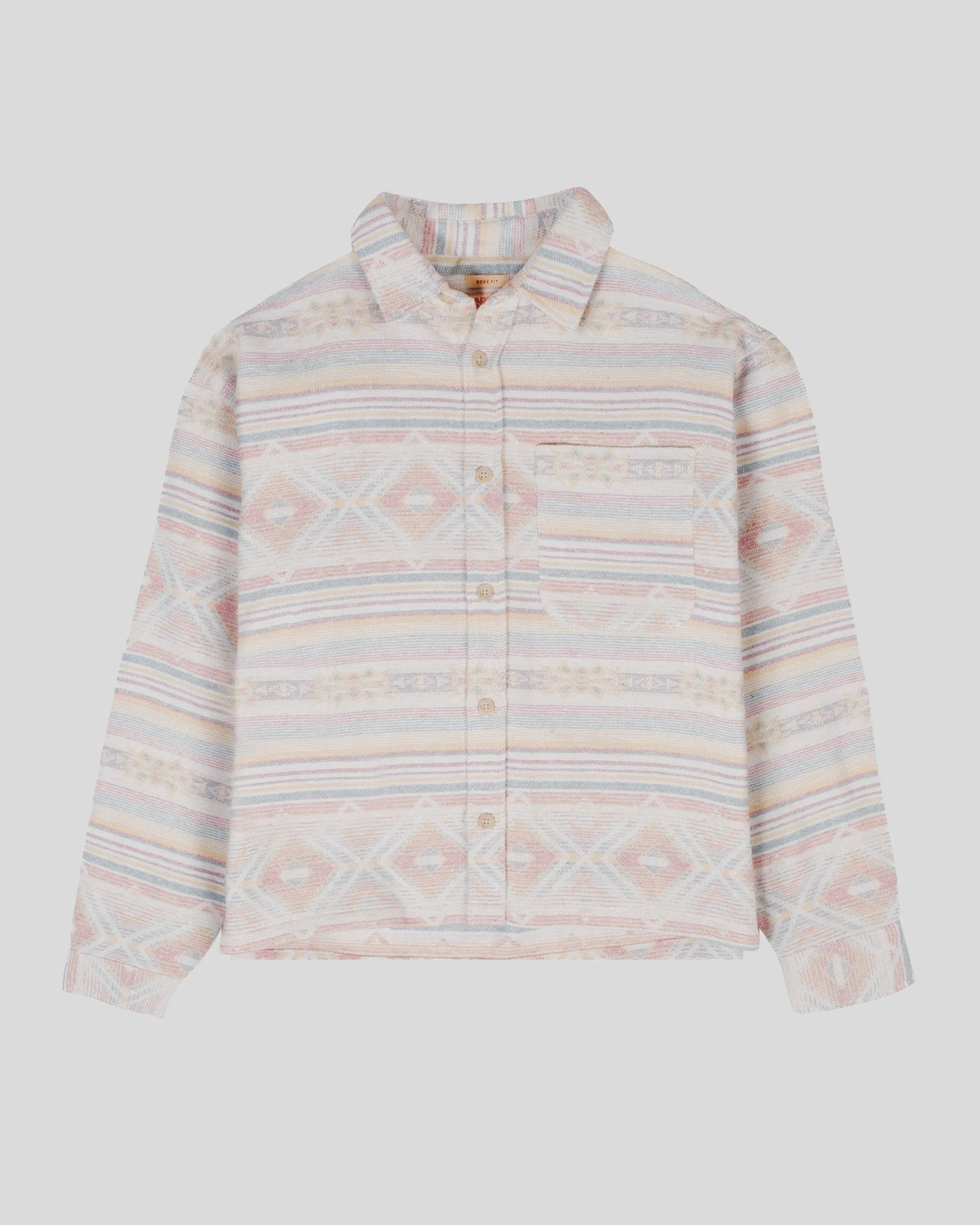 Boxy Baja Blanket Jacquard Shacket sold by Brooklyn Cloth product image thumbnail 5