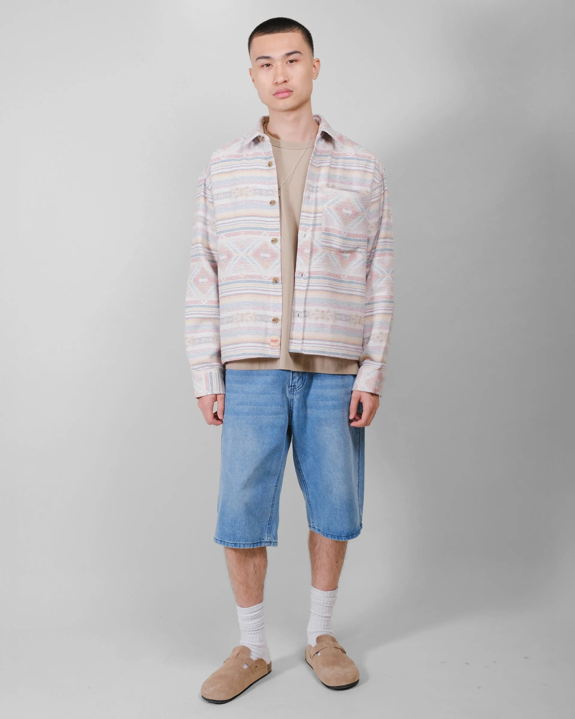 Boxy Baja Blanket Jacquard Shacket sold by Brooklyn Cloth product image thumbnail 4