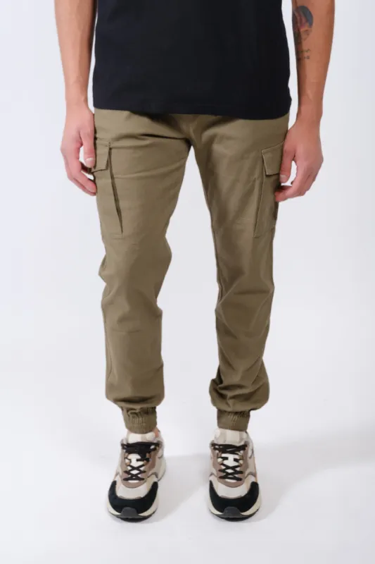Cargo Pocket Twill Jogger sold by Brooklyn Cloth
