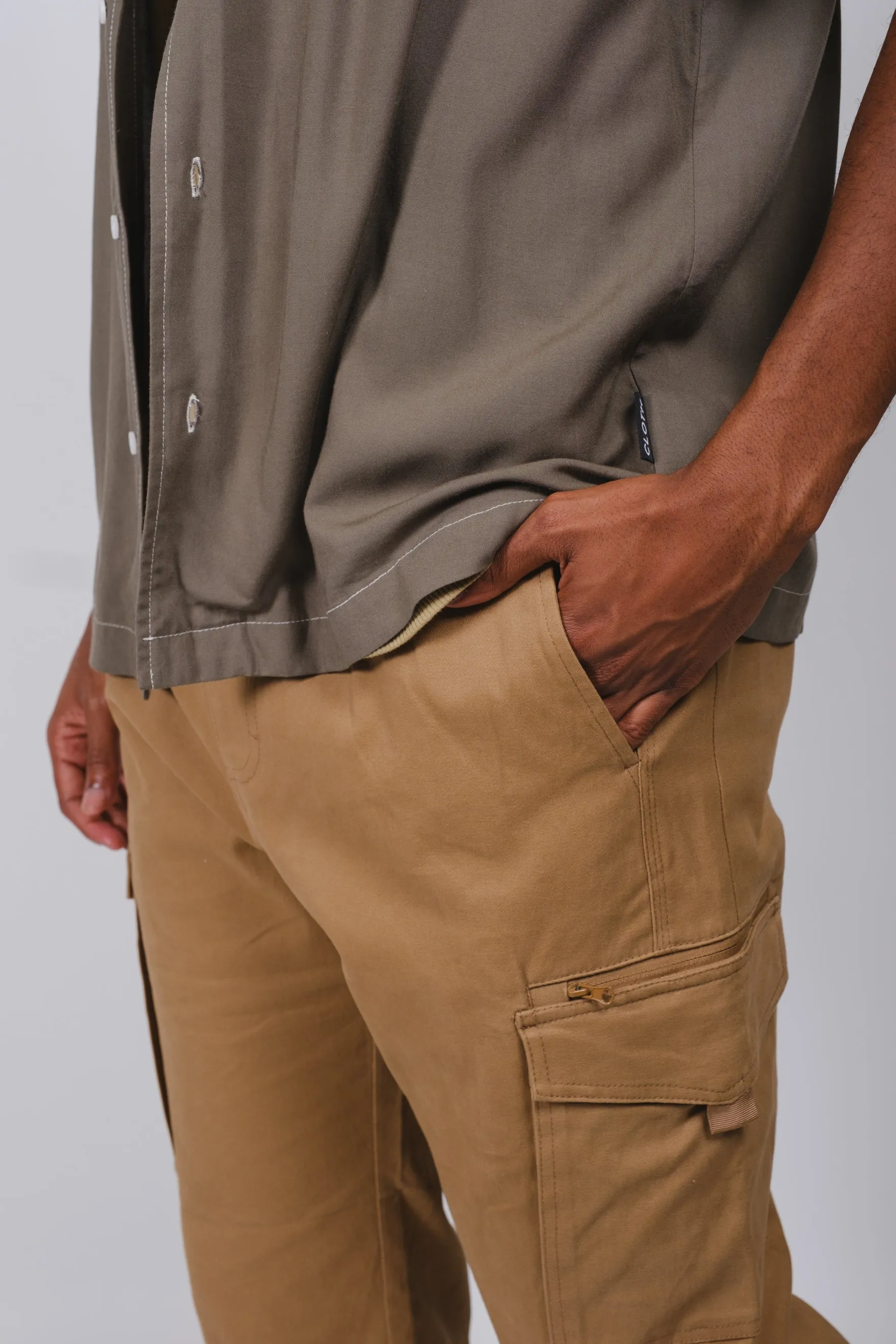 Cargo Pocket Zip Twill Pant sold by Brooklyn Cloth product image thumbnail 3