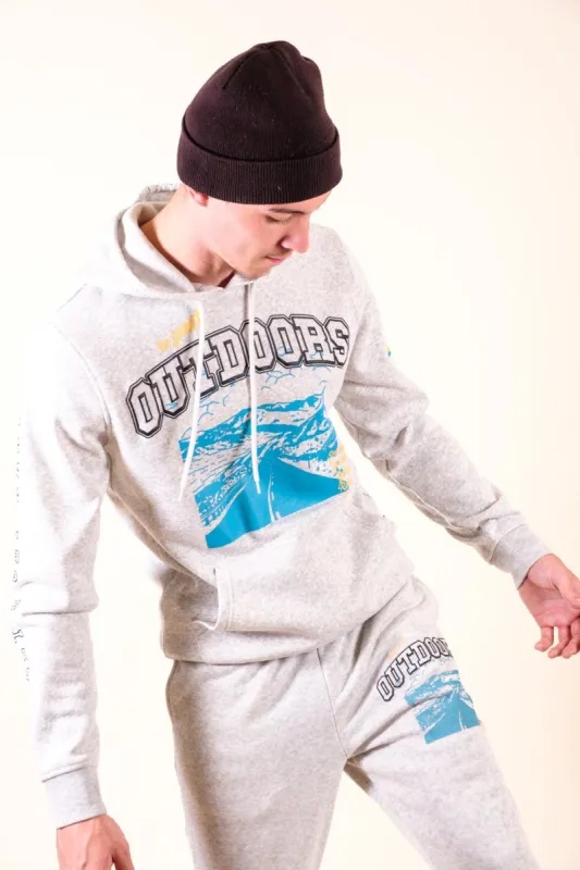 Oatmeal Heather The Great Outdoors Fleece Hoodie sold by Brooklyn Cloth