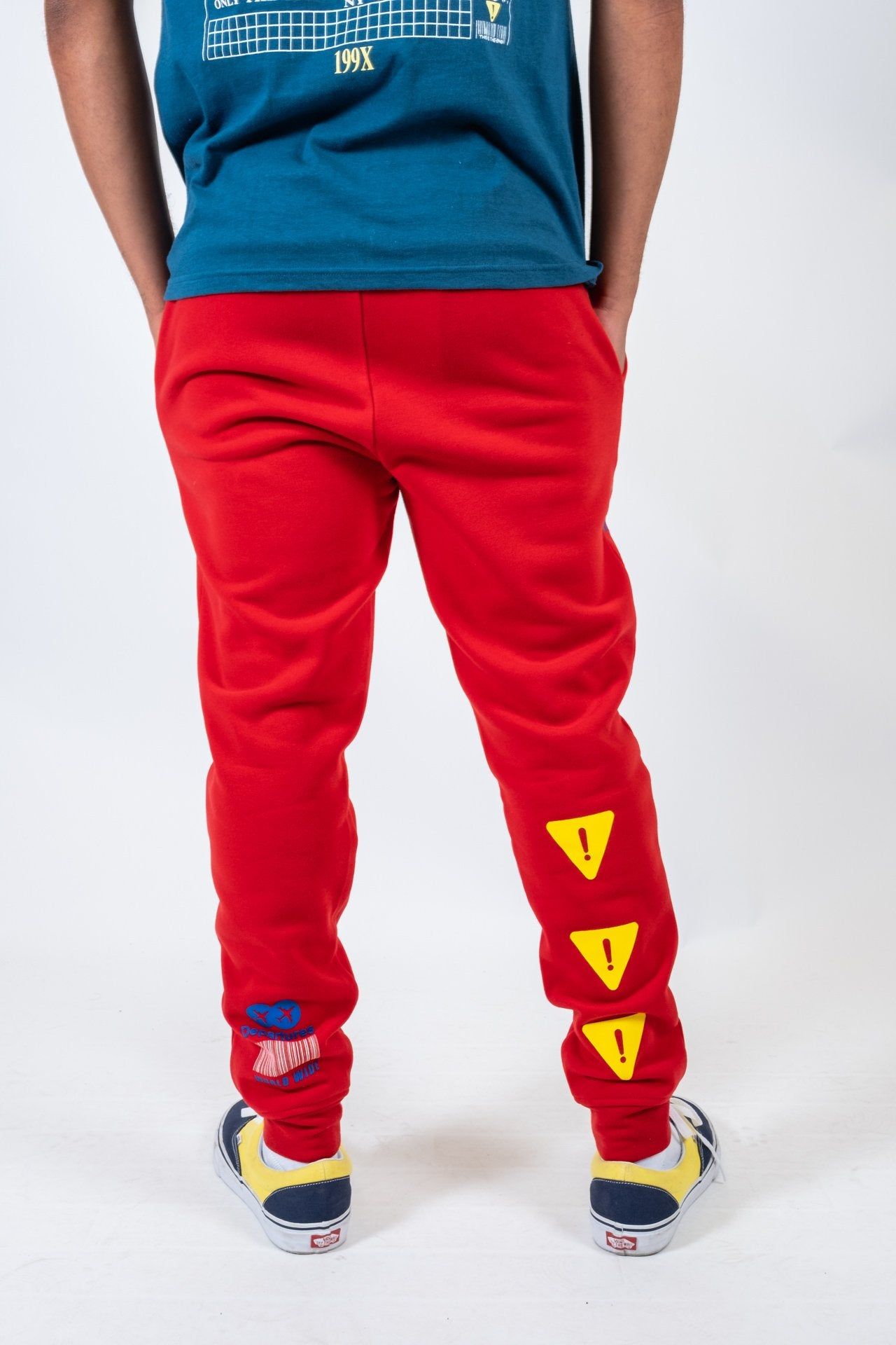 Red Departure Trip Jogger sold by Brooklyn Cloth product image thumbnail 4