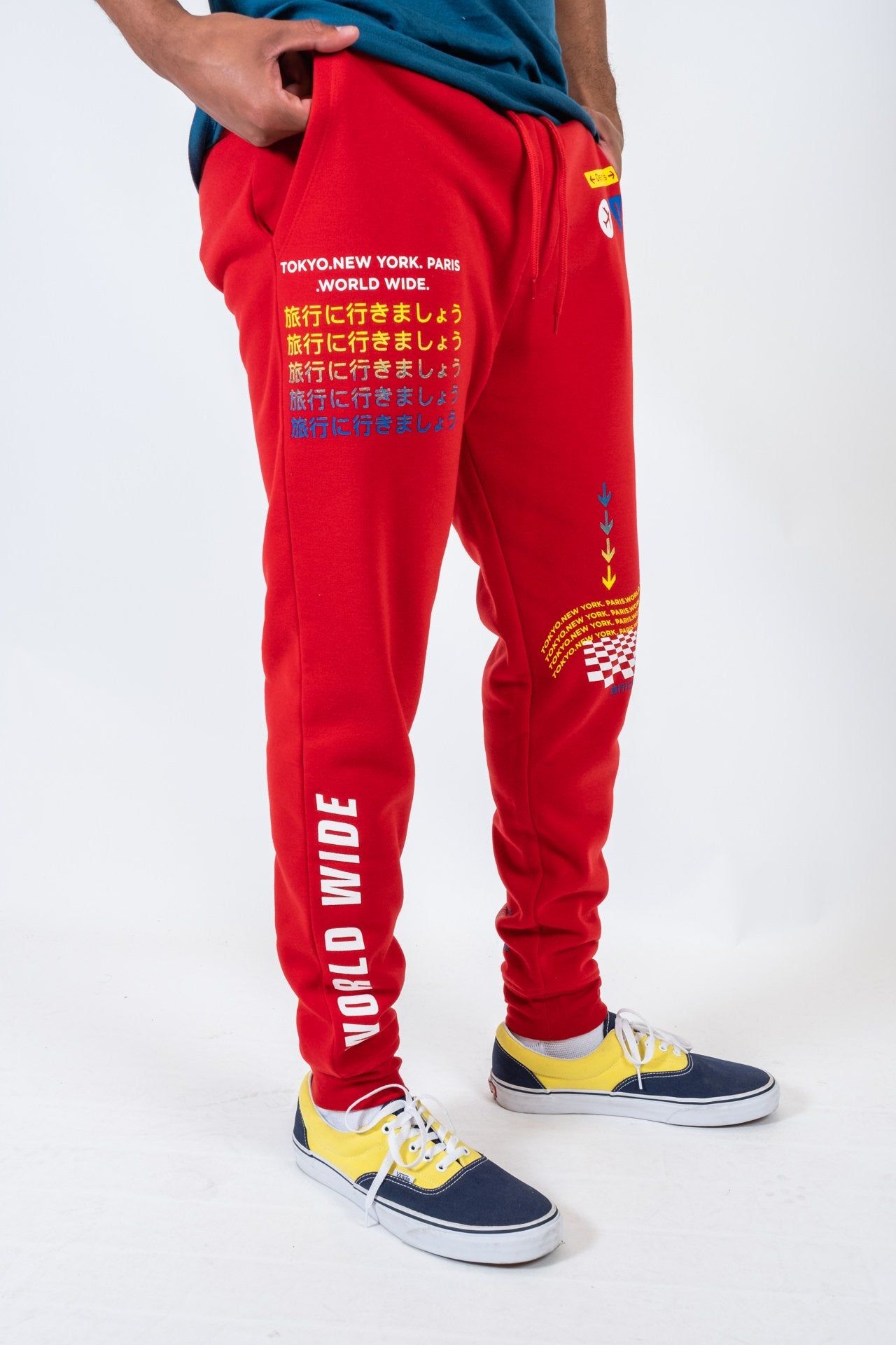 Red Departure Trip Jogger sold by Brooklyn Cloth product image thumbnail 2