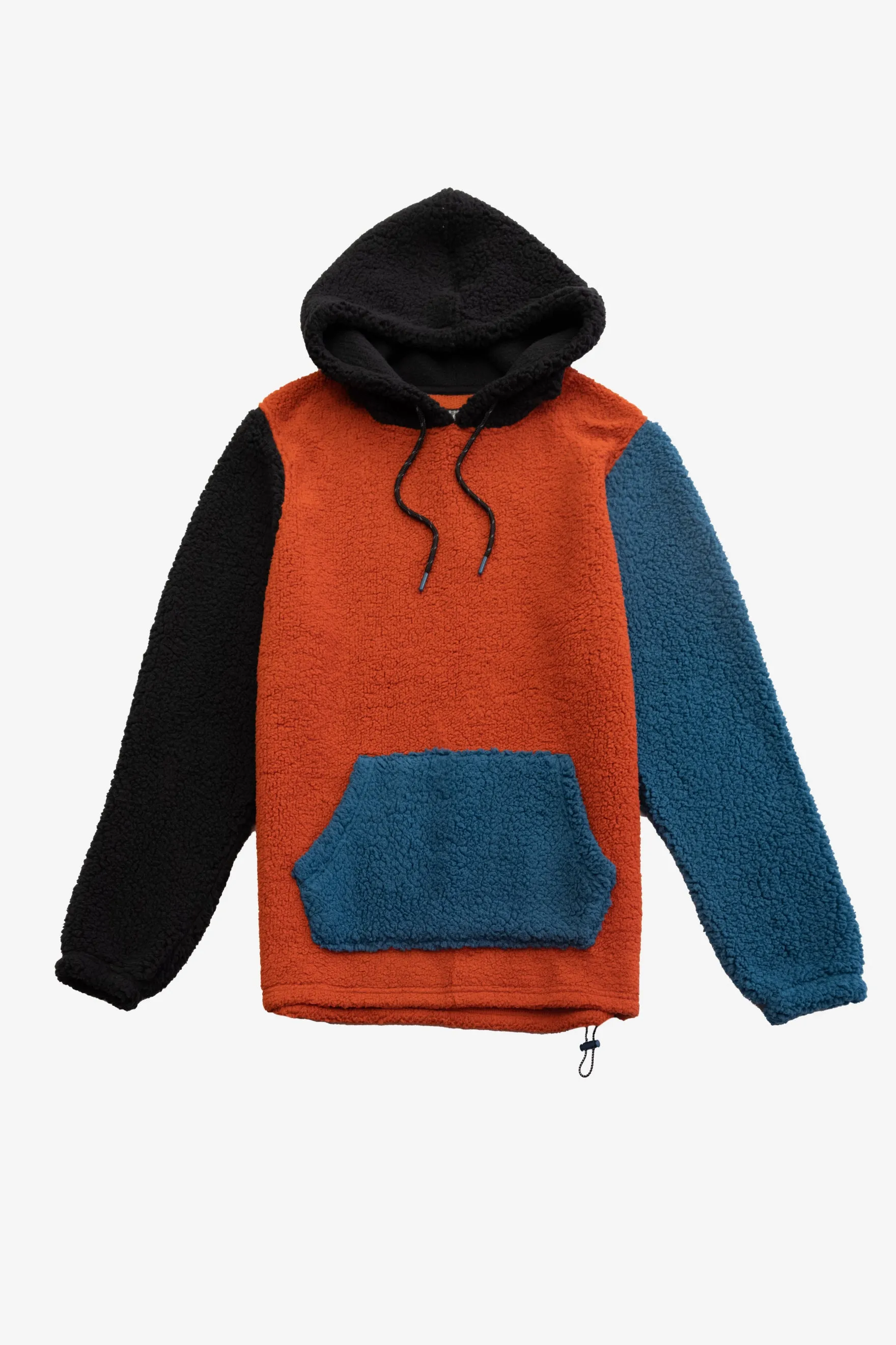 Sherpa Colorblock Bungee Hoodie sold by Brooklyn Cloth