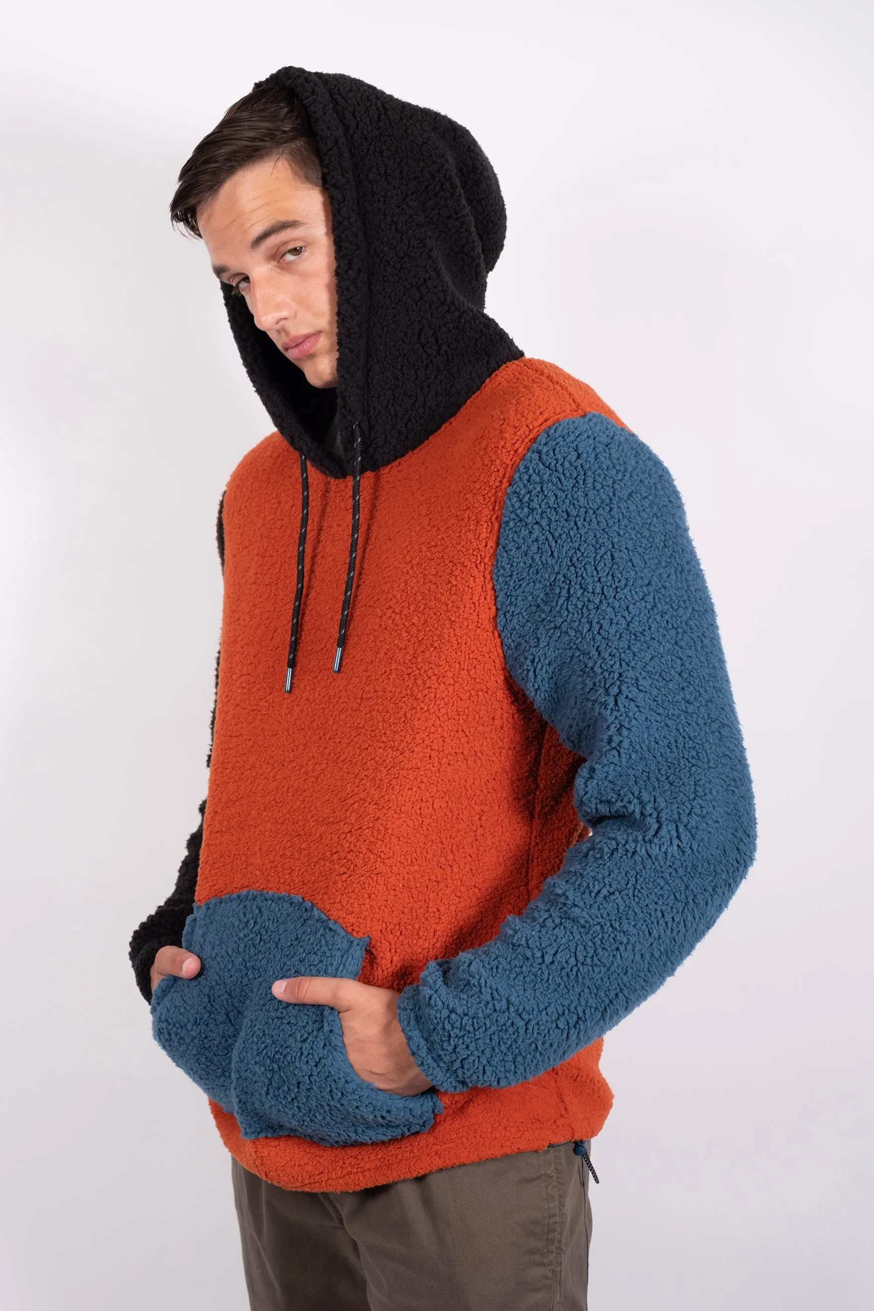 Sherpa Colorblock Bungee Hoodie sold by Brooklyn Cloth product image thumbnail 5