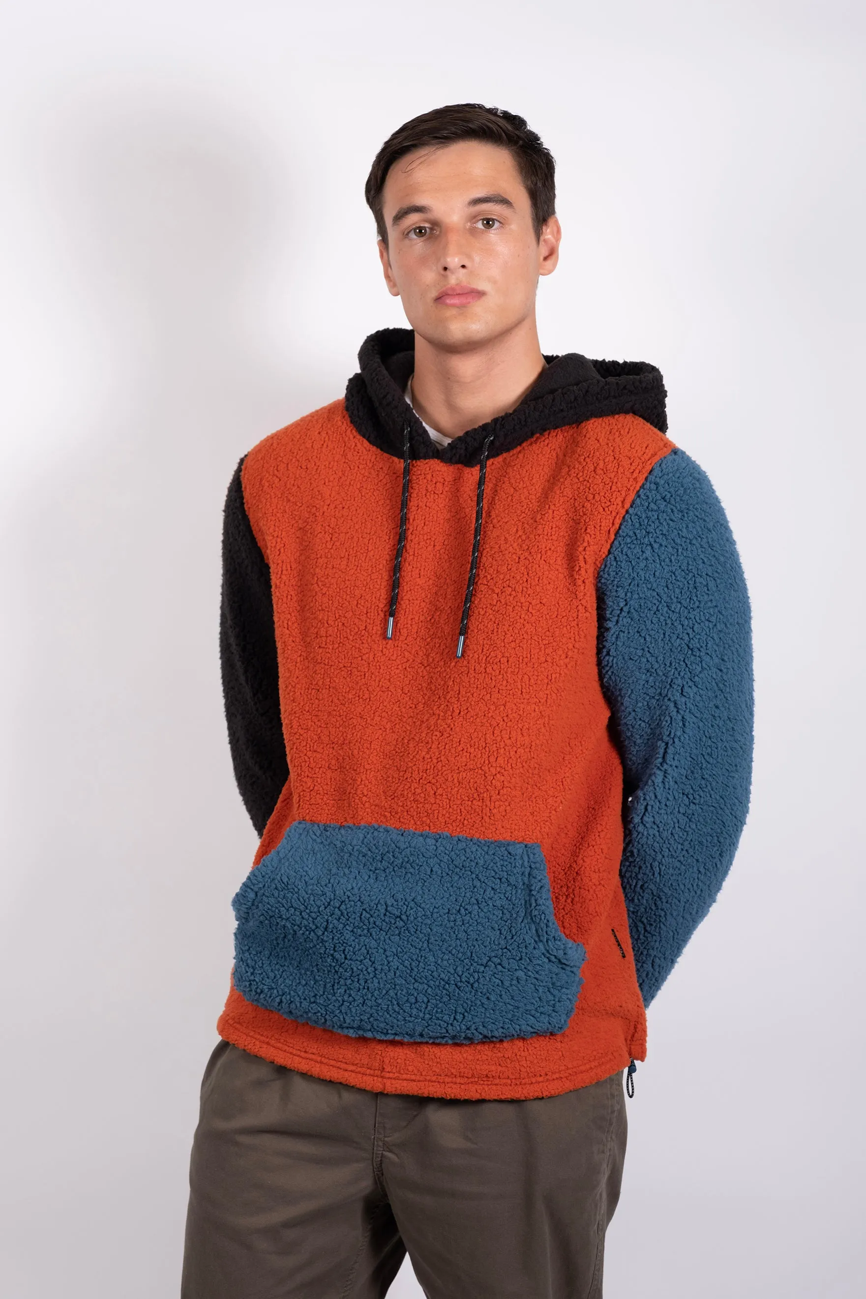 Sherpa Colorblock Bungee Hoodie sold by Brooklyn Cloth product image thumbnail 2