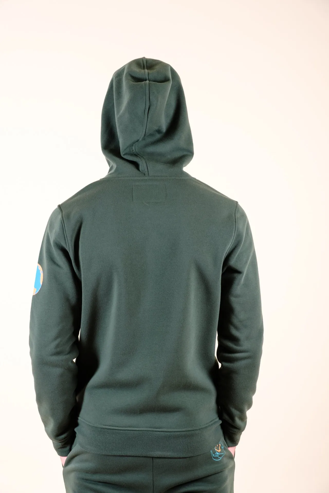 Hunter Green The Great Outdoors Fleece Hoodie sold by Brooklyn Cloth product image thumbnail 5
