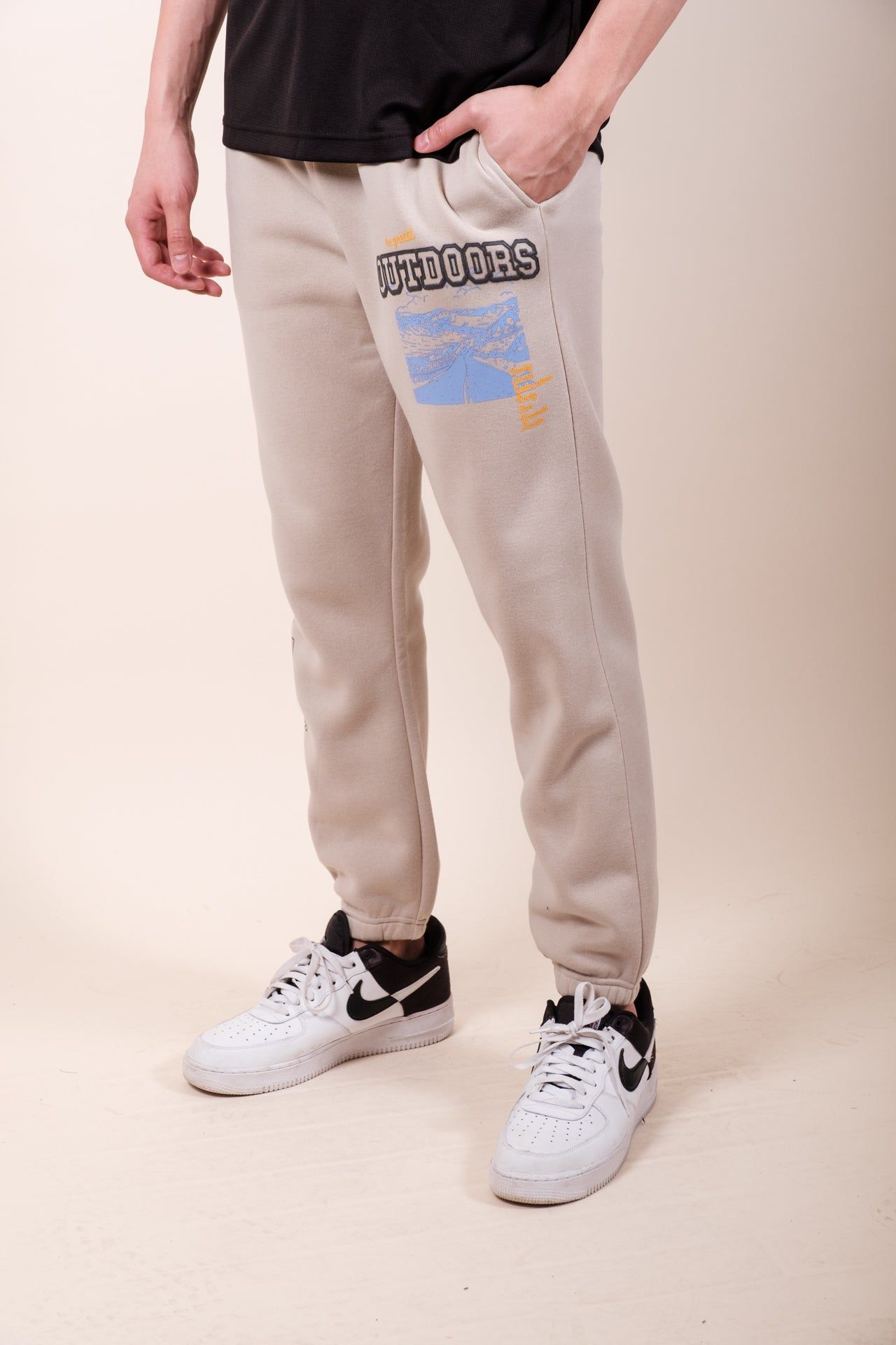 The Great Outdoors Sand Fleece Sweatpants sold by Brooklyn Cloth