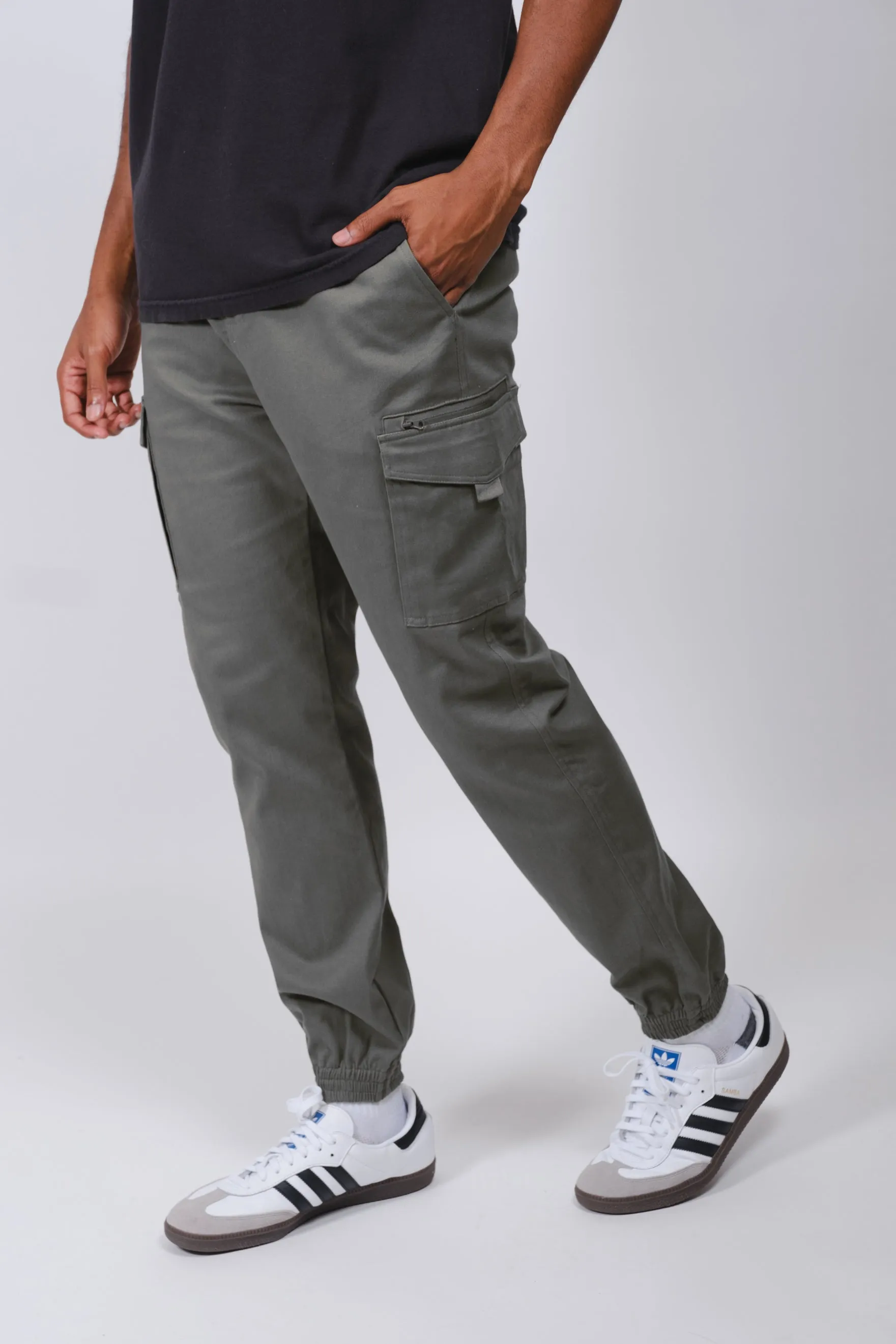 Cargo Pocket Zip Twill Jogger sold by Brooklyn Cloth product image thumbnail 5