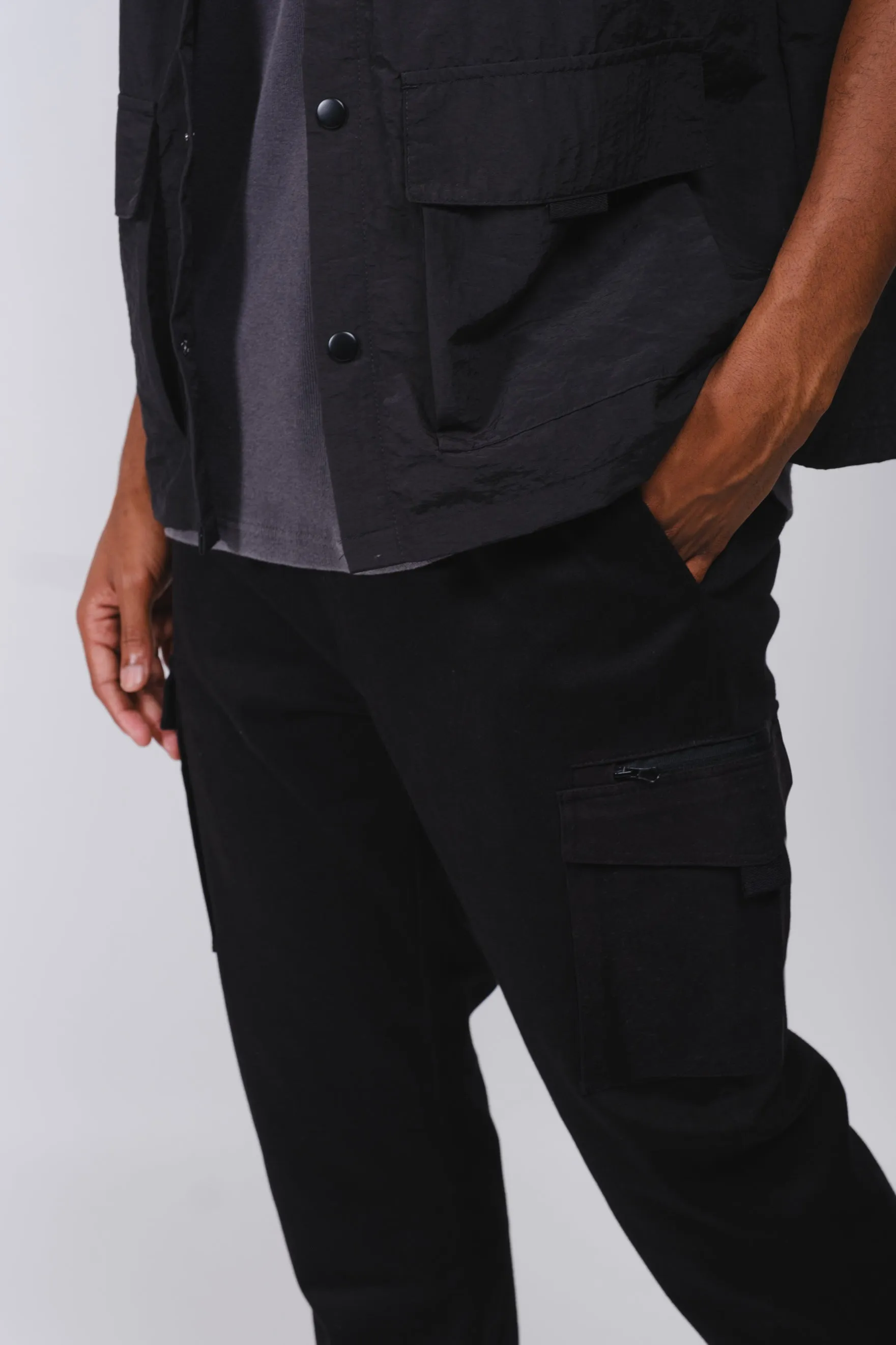 Cargo Pocket Zip Twill Jogger sold by Brooklyn Cloth product image thumbnail 2