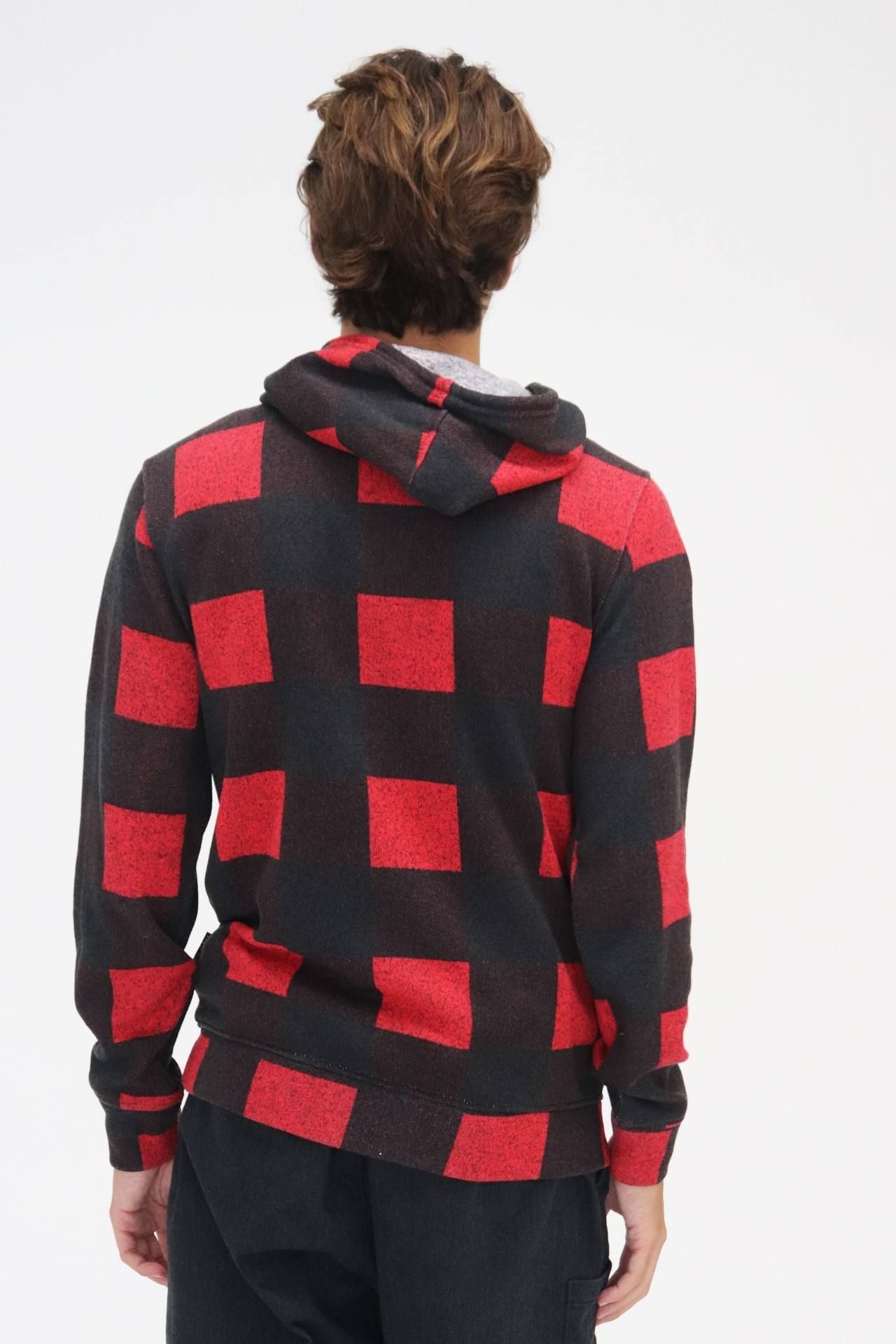Red Plaid Cozy Pullover sold by Brooklyn Cloth product image thumbnail 3